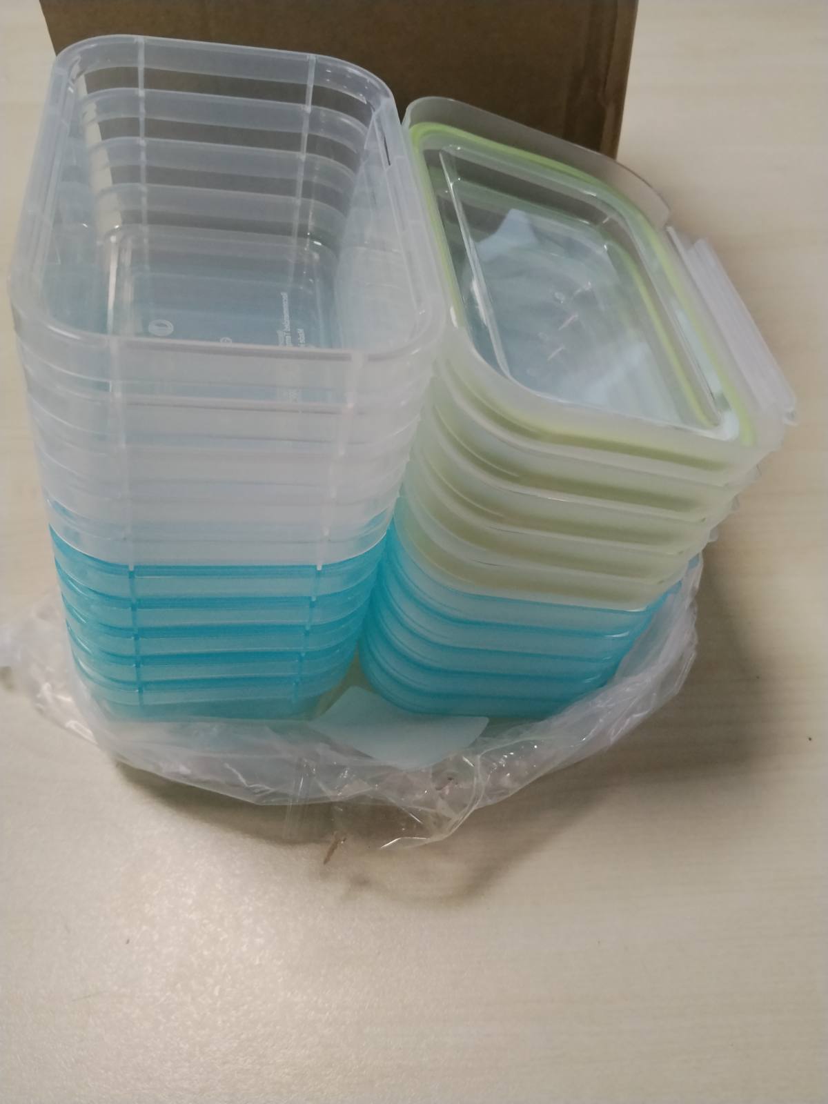 314537 - VINATO Enë për Ruajtjen e Ushqimit me Kapakë - 10 x 300ml, pa BPA, të grumbullueshme, të sigurta për ngrirje dhe mikrovalë, 10 etiketa