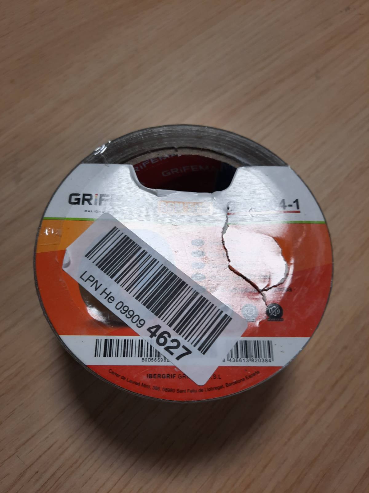 335689 - GRIFEMA GA4004-1 Shirit paketimi me zhurmë të ulët, 66m x 50mm, Kafe, 1 rrotull