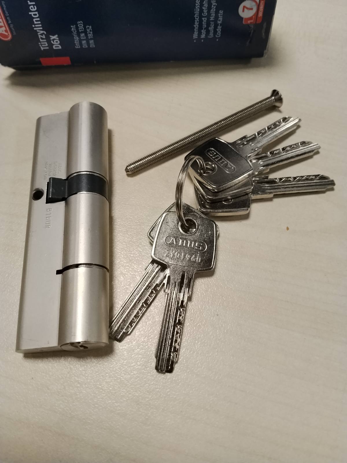 312679 - ABUS Cilindër profili D6XNP 40/60 - cilindër i dyfishtë me emergjencë