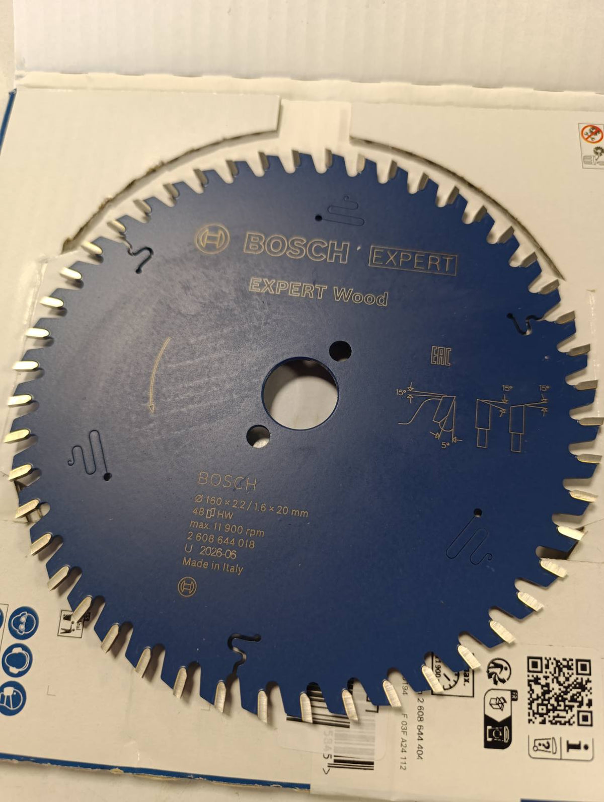 313291 - BOSCH Teh sharre rrethore për dru EXPERT, 160x2.2/1.6x20 mm, Z48