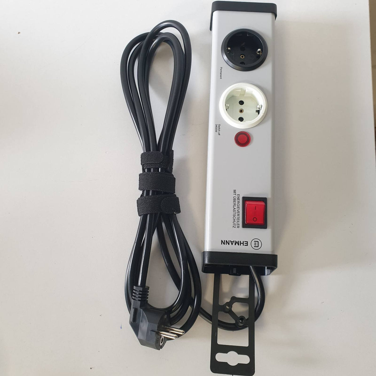 312669 - EHMANN 0218x00022303 Prizë për lavatriçe dhe tharëse – Shpërndarës energjie me mbrojtje nga mbingarkesa, përparësi automatike, parandalon prishjen e siguresave, Prodhuar në Gjermani, kabllo 3 m