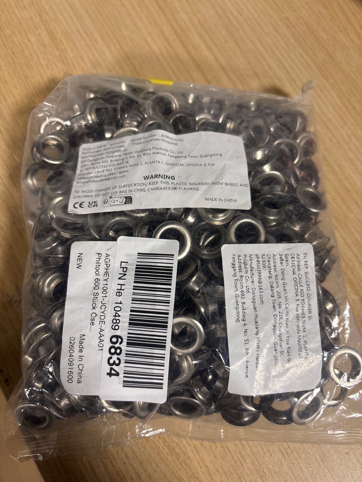 314885 - Philtool Vrima për Tenda 10 mm, 600 copë Vrima për Tenda prej Çeliku Inoks