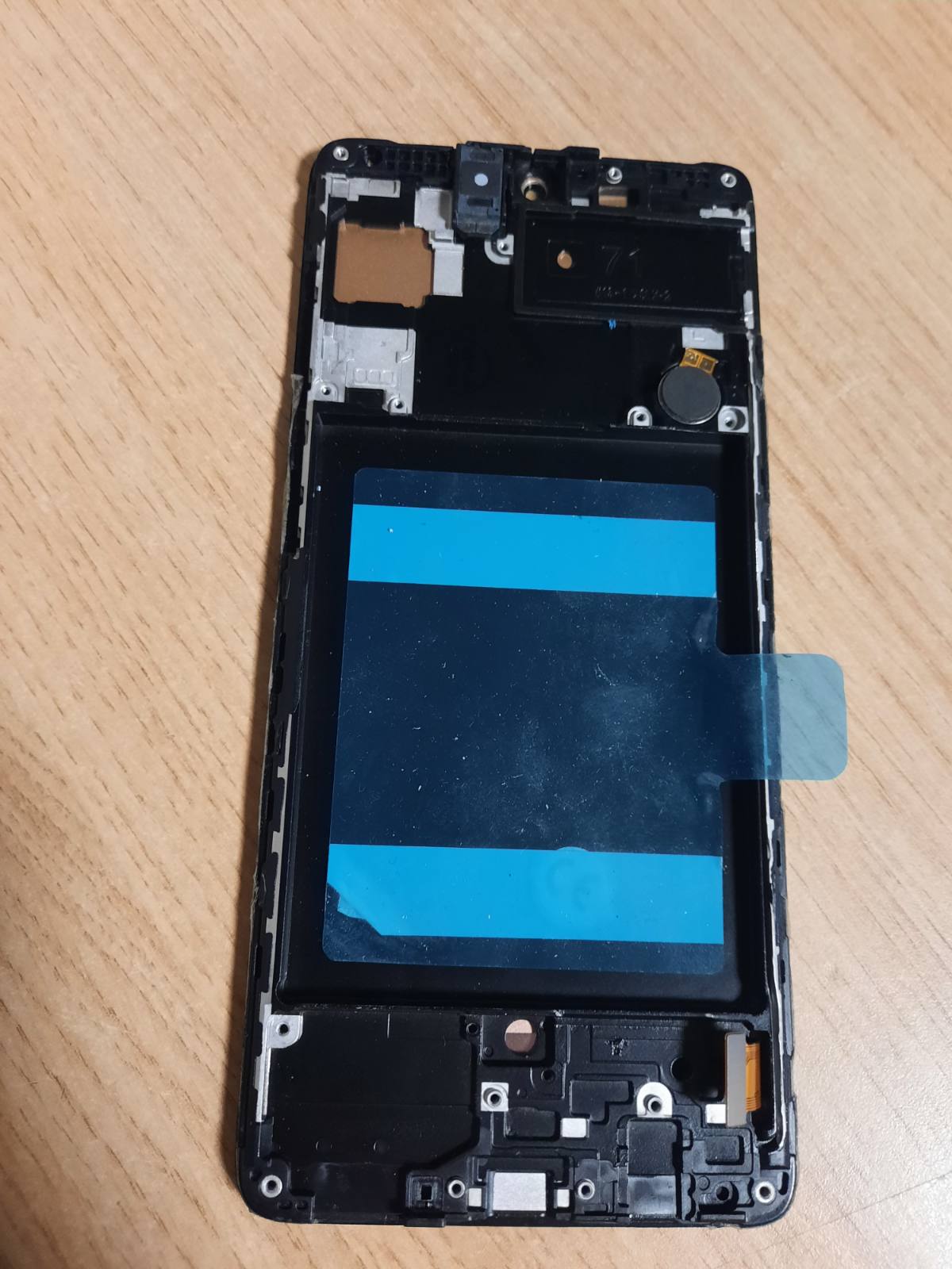 308765 - EKRAN ZËVENDËSUES RONGZY për Samsung Galaxy A71 A715, ekran LCD Incell dhe digjitalizues me prekje, nuk mbështetet gjurma e gishtave