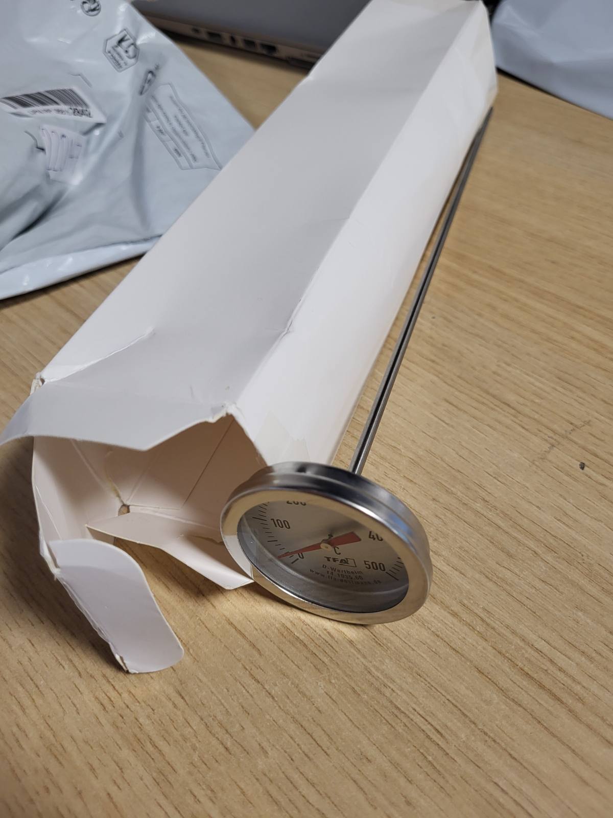 269266 - TFA DOSTMANN Termometër Profesional për Furrë, 14.1035.60, çelik inox, sondë 30 cm, për furra picash dhe guri me dru