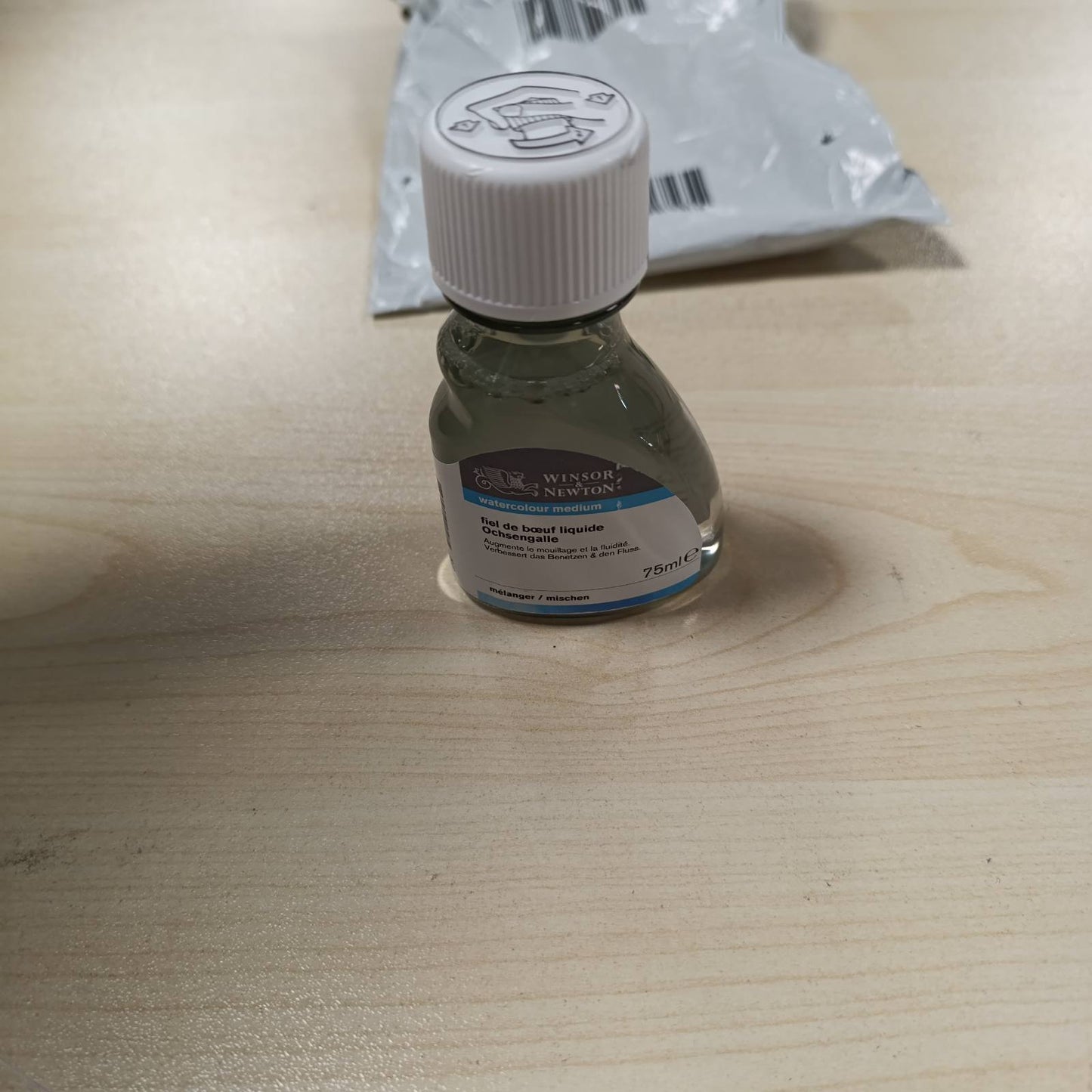 277166 - WINSOR & NEWTON 2621766 Ox gall për heqjen e yndyrës, shishe 75 ml