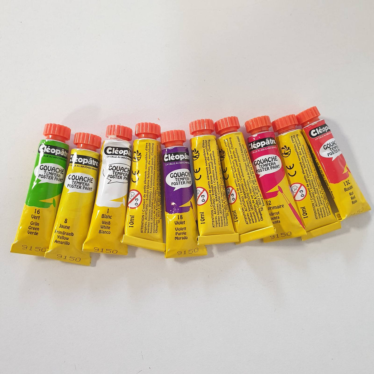 310684 - KLEOPATRA - BL10PGN10 - Bojë Nefertari Premium Gouache - Ngjyra të ndryshme - 10 tuba prej 10 ml