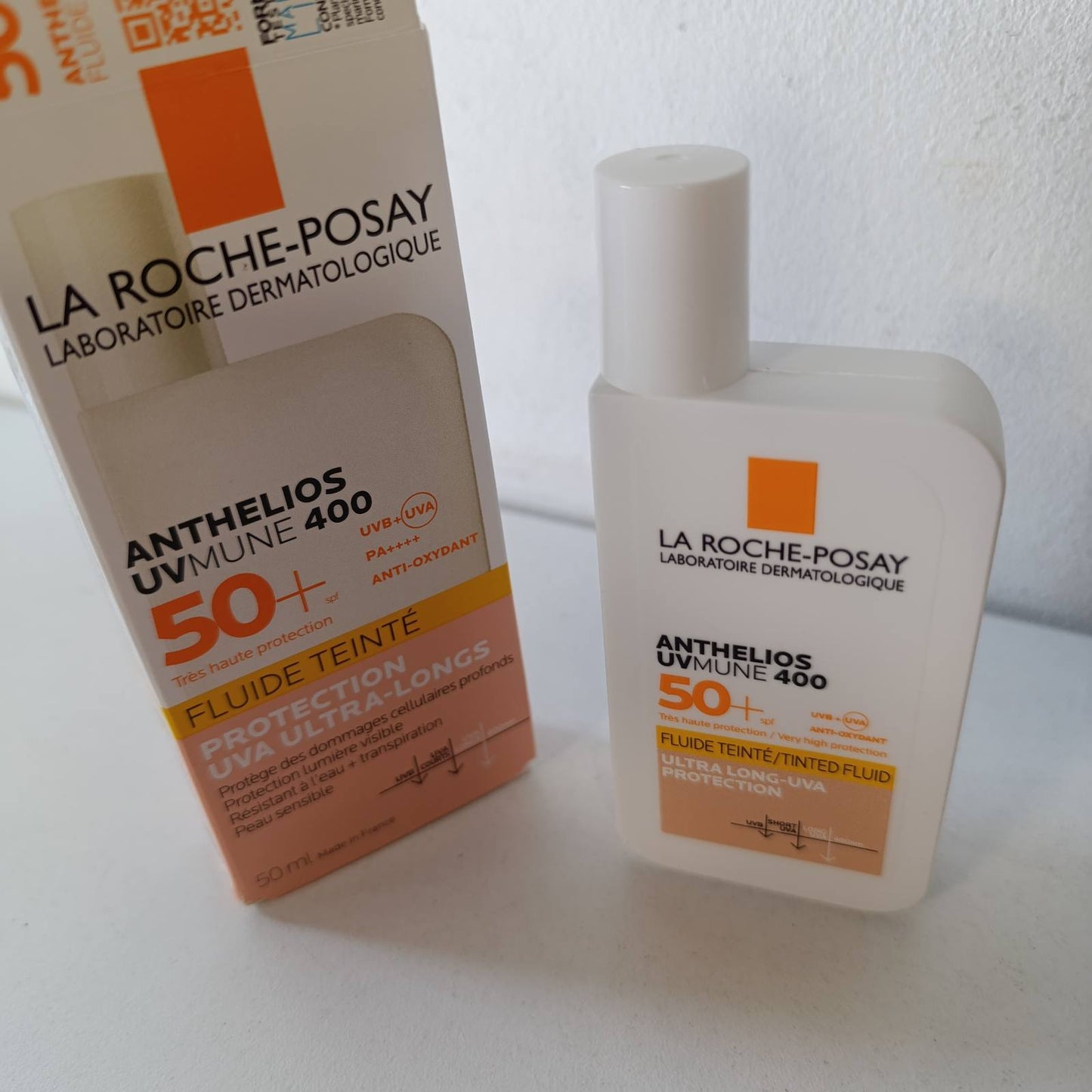 275384 - LA ROCHE-POSAY Anthelios Invisible Fluid, UVMune 400, SPF 50+, 50 ml, Lëng mbrojtës nga dielli për lëkurë të ndjeshme