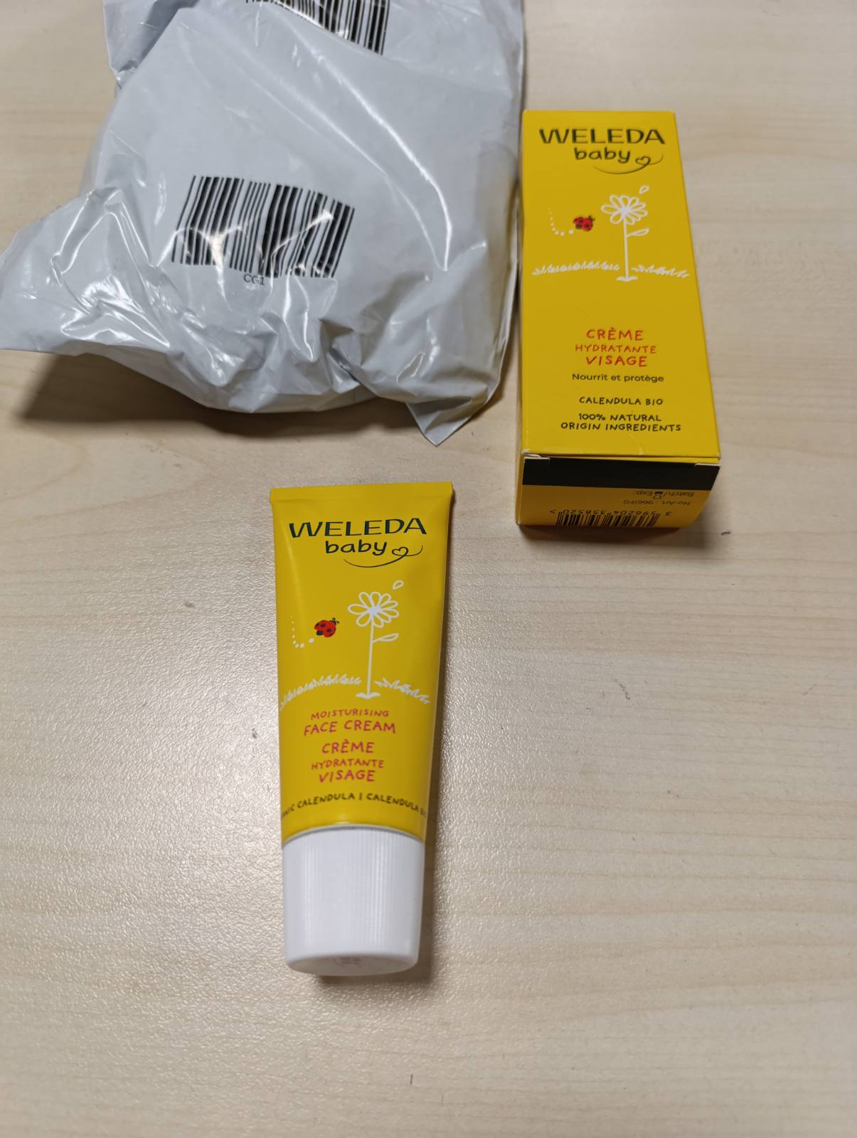 318904 - WELEDA Krem mbrojtës për fytyrën me kalendulë - Hidraton dhe ushqen - Për lëkurën delikate të foshnjave dhe fëmijëve të vegjël - 50 ml