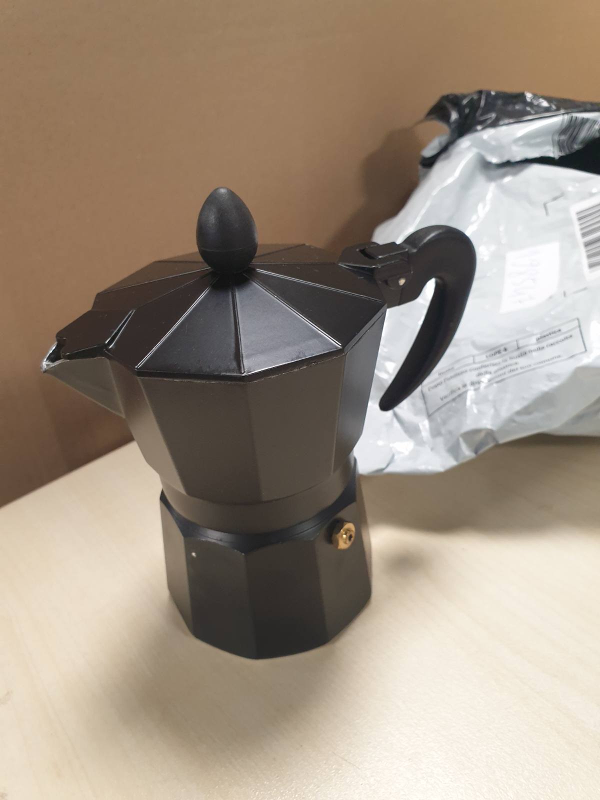198547 - QUID - Aparat Kafeje me Induksion Black Coffee, për 3 Filxhanë, Nëngjyrosur në Zi