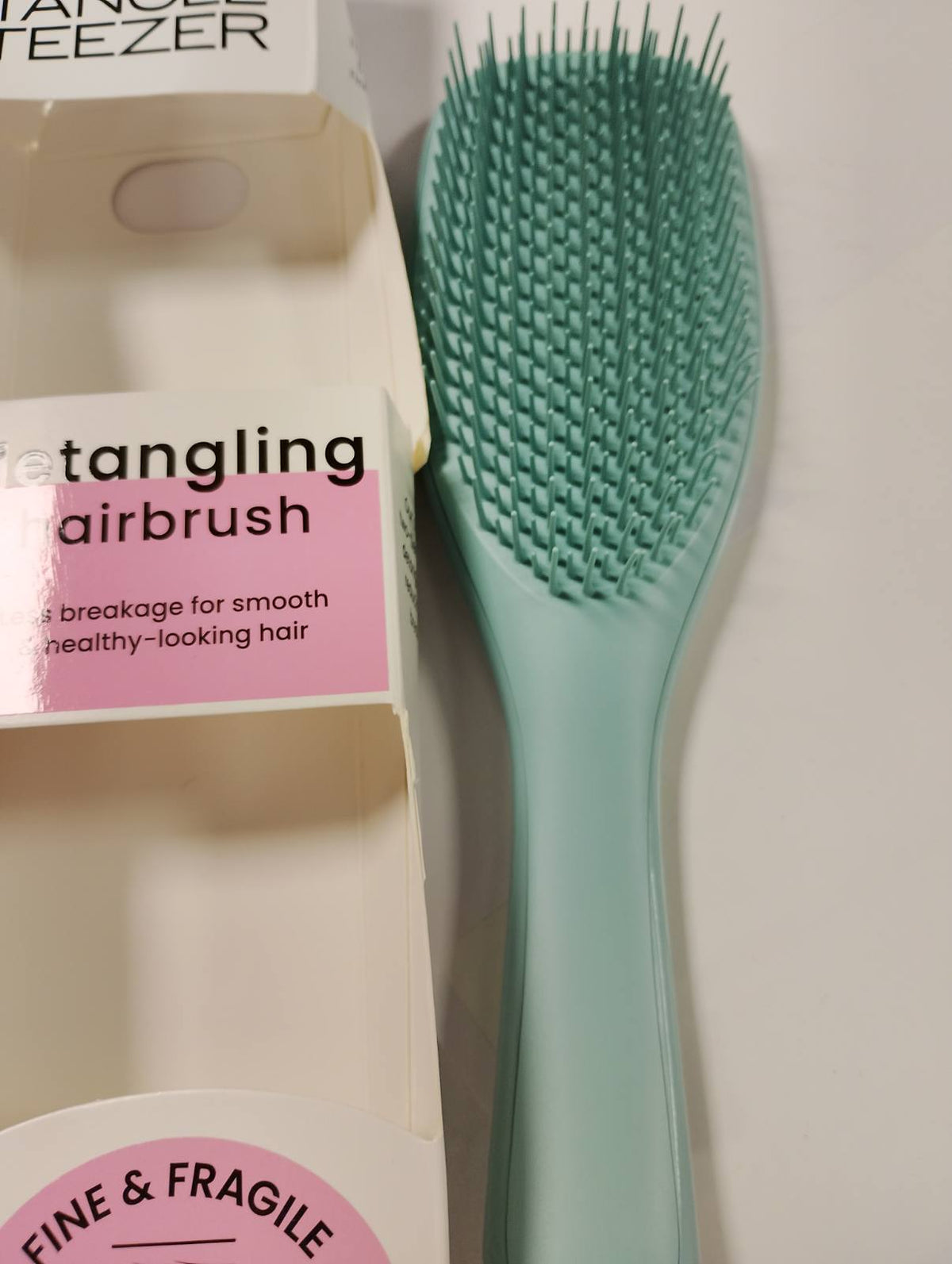 300954 - TANGLE TEEZER – Furçë flokësh Ultimate Detangler për flokë të lyer, të hollë, qime të buta me dy nivele, ngjyrë benzine e errët