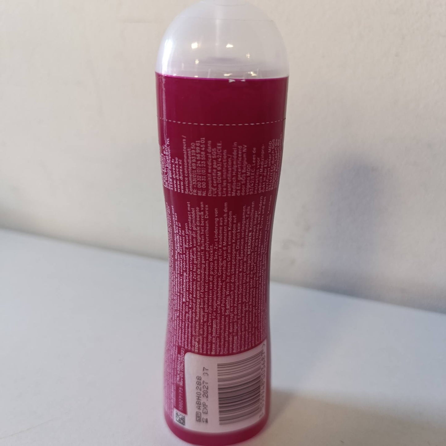 318528 - DUREX Xhel Lubrifikues Crazy Cherry - Me Shije Qershie - Lubrifikant me Bazë Uji - 100 ml, Transparent