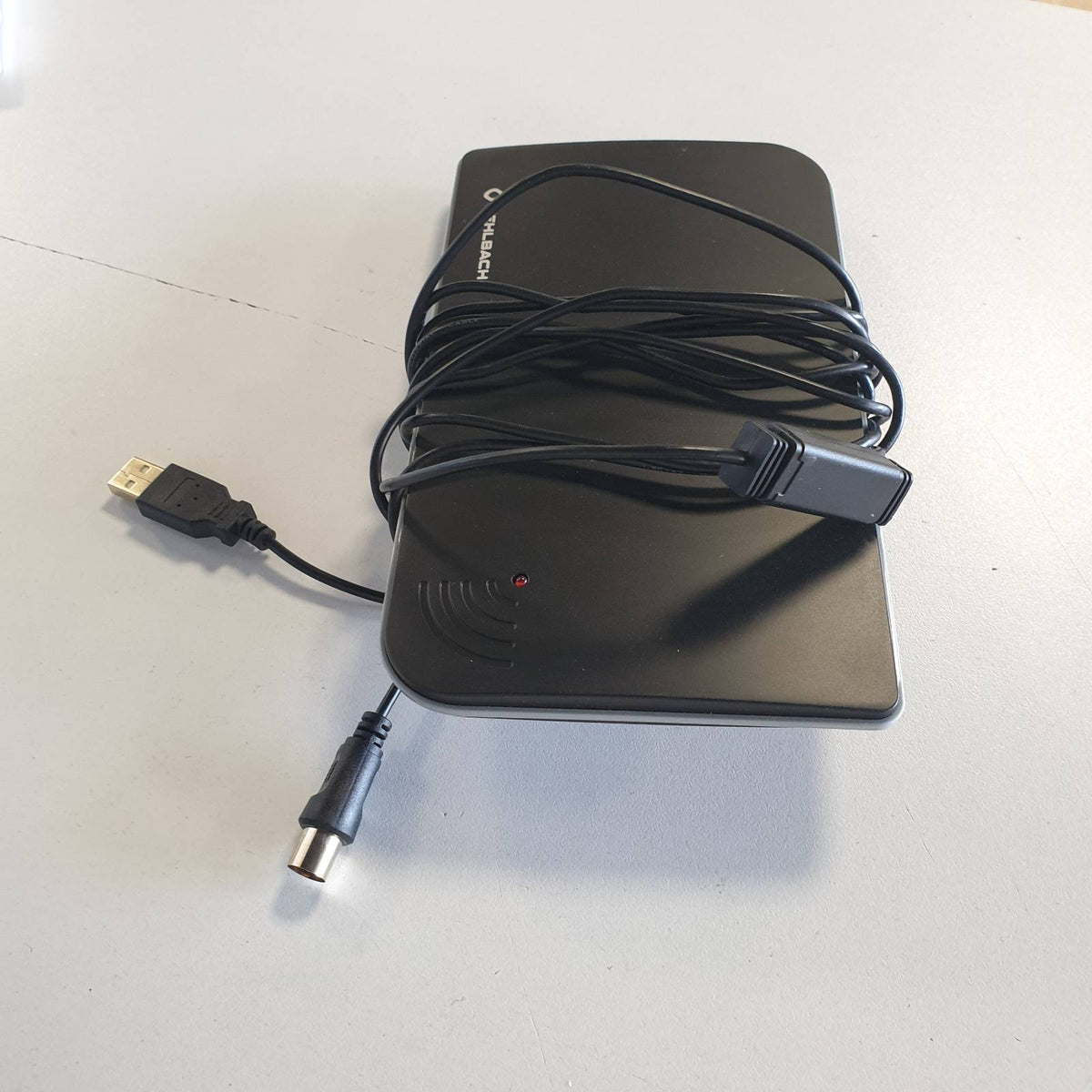 309797 - OEHLBACH Antenë Scope Vision 5G DVB-T2 HD, Antenë Dixhitale e Brendshme, Amplifikator Aktiv DVB-T2, me Filtër 5G, E Zezë
