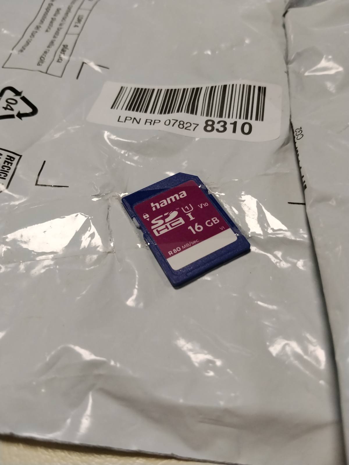 296438 - HAMA - Kartë memorieje SDHC 16GB Klasa 10 UHS-I 80MB/s