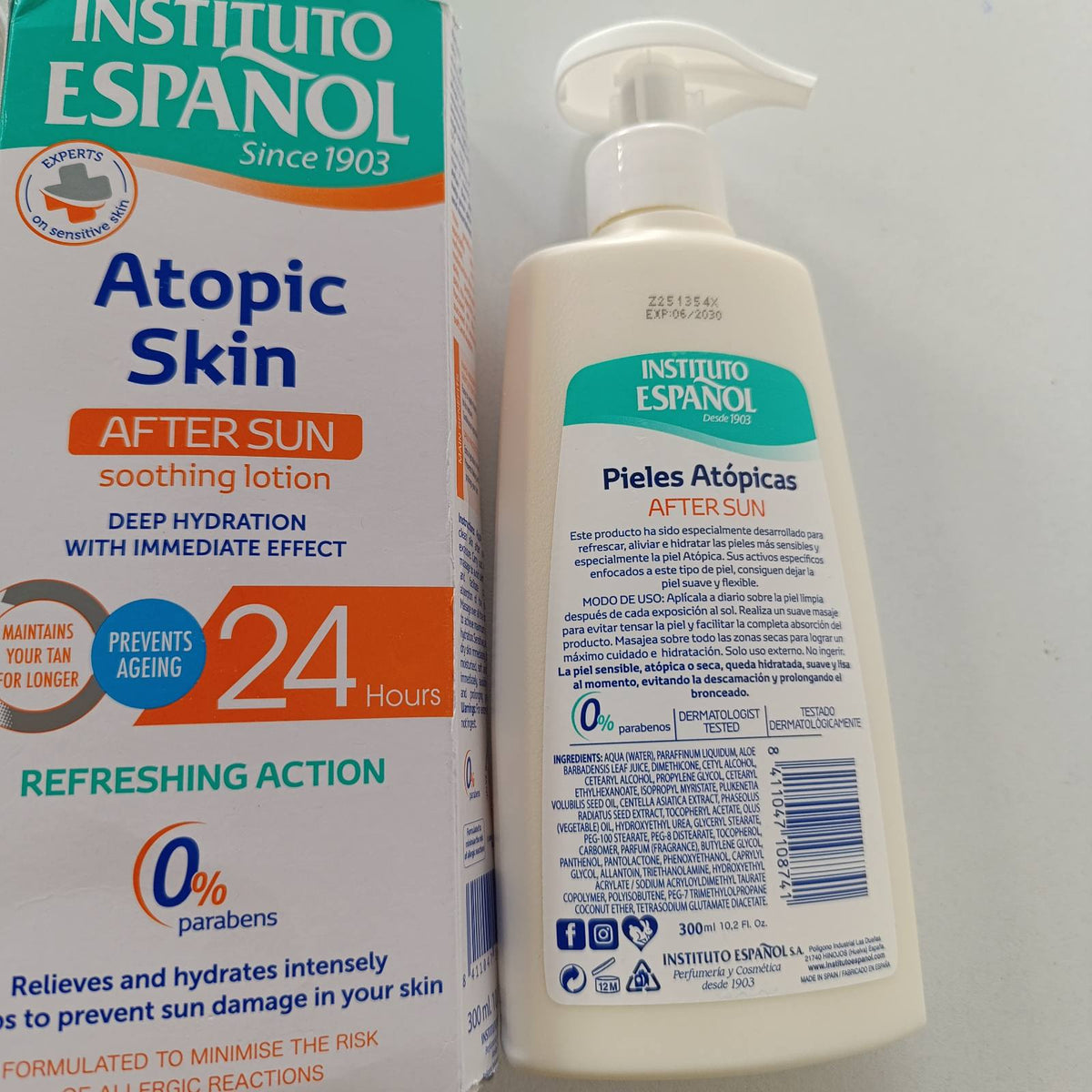 303998 - INSTITUTO ESPAÑOL Locion Atopische Haut Aftersun Beruhigende - 300 ml