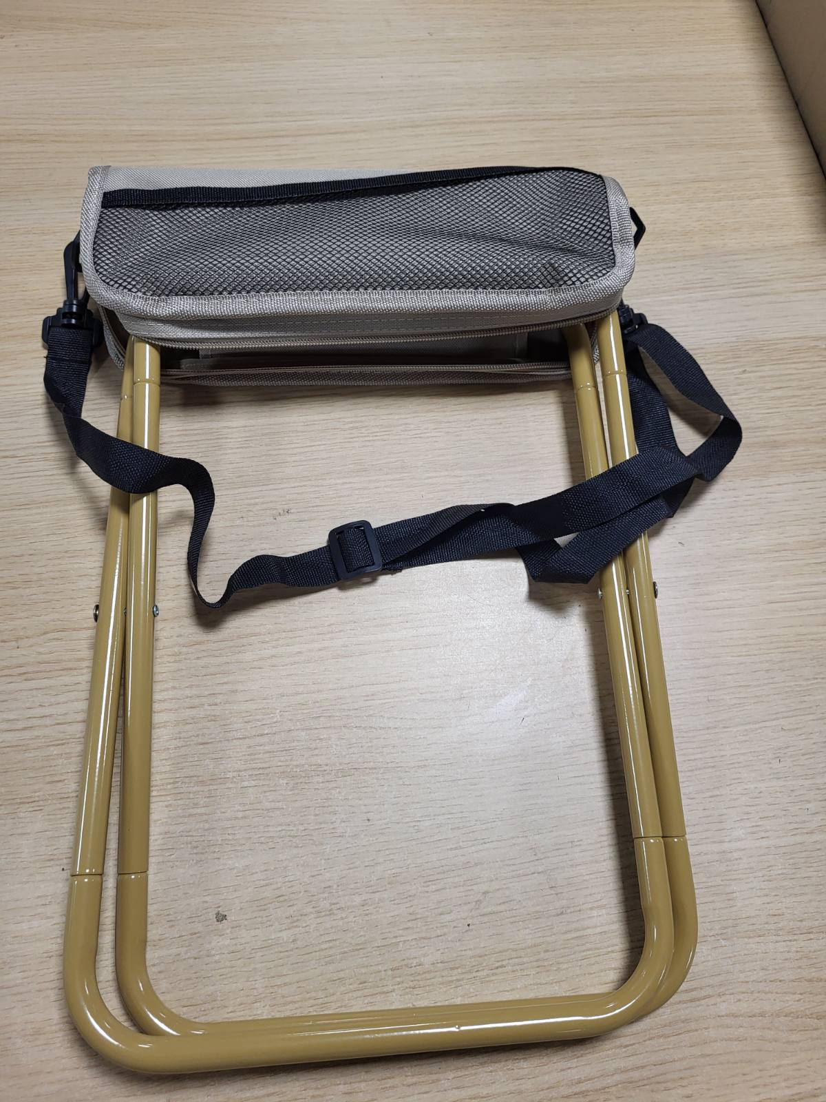 314944 - HDDESHSL Karrige Kampingu e Palosshme, Material Hekur dhe Pëlhurë Oxford, Kapacitet Ngarkese 120 kg, Ngjyra Kaki, Përdorim Piknikë, Ecje në Natyrë