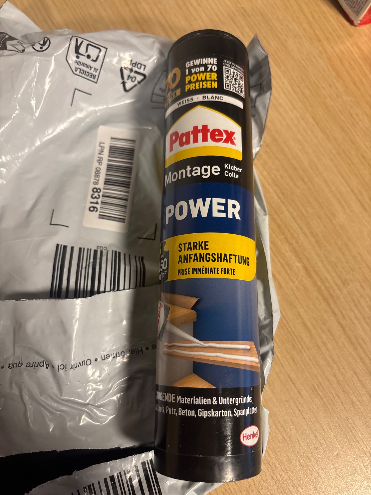 335515 - PATTEX Ngjitës montimi Power, ngjitës ndërtimi, 1 x 370g