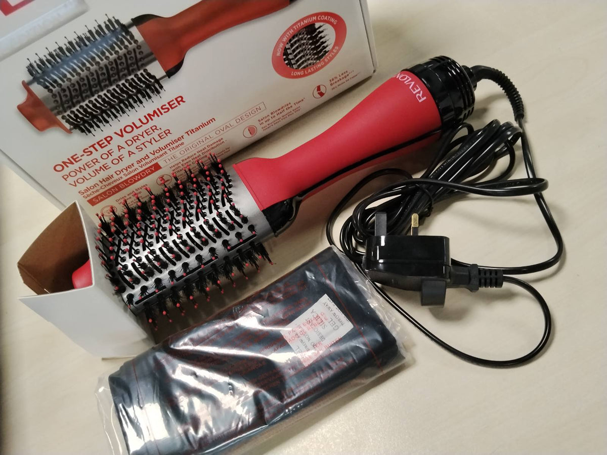297980 - REVLON | Tharëse flokësh me një hap dhe volumues | Salon Titanium RVDR5279UKE | Mjet stilimi 2-në-1 | Veshje titaniumi | Dizajn oval