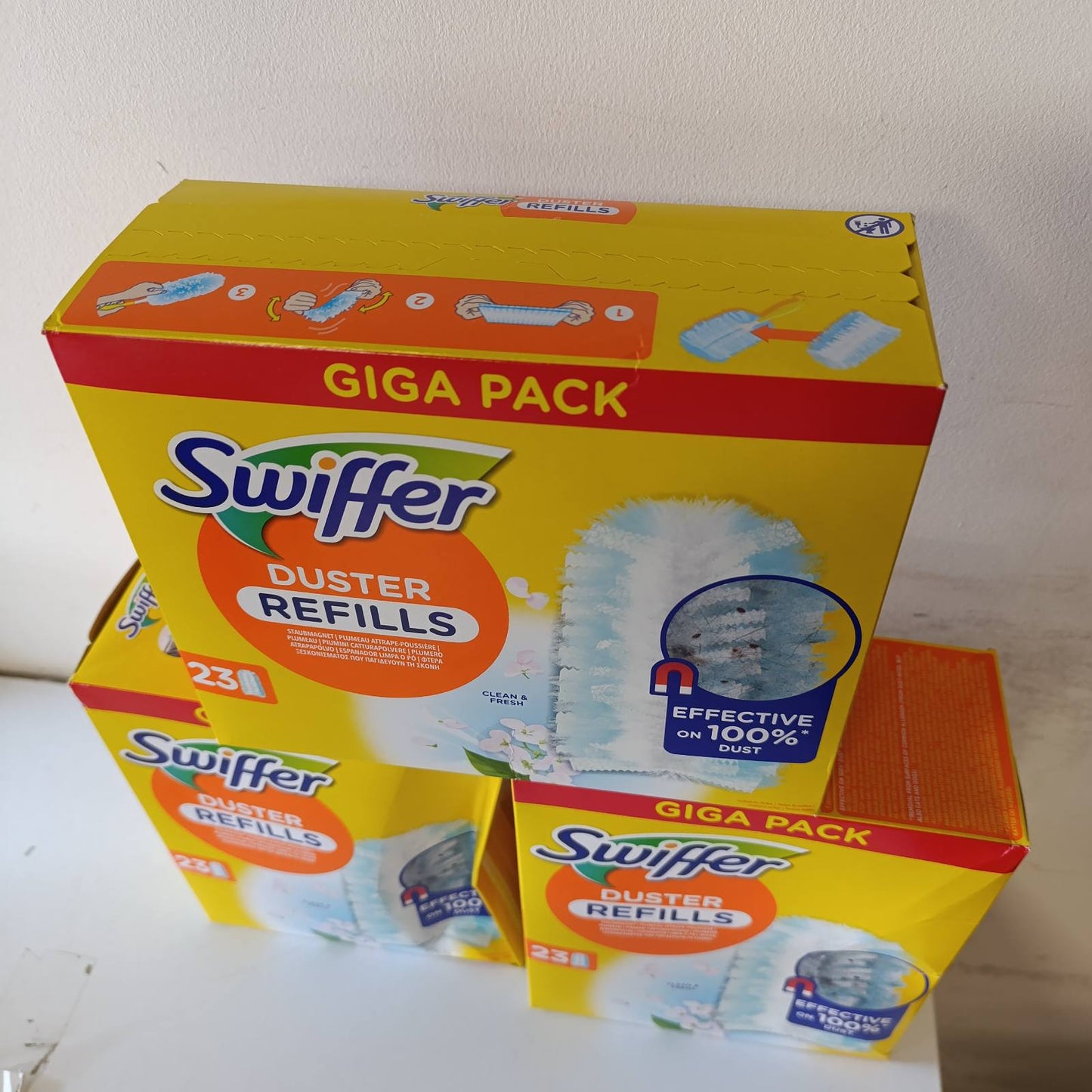 271204 - Mbushëse Swiffer për Kolektorin e Pluhurit, Aromë Ambipur, Kap dhe Mbledh Pluhurin, 3 x 23 copë