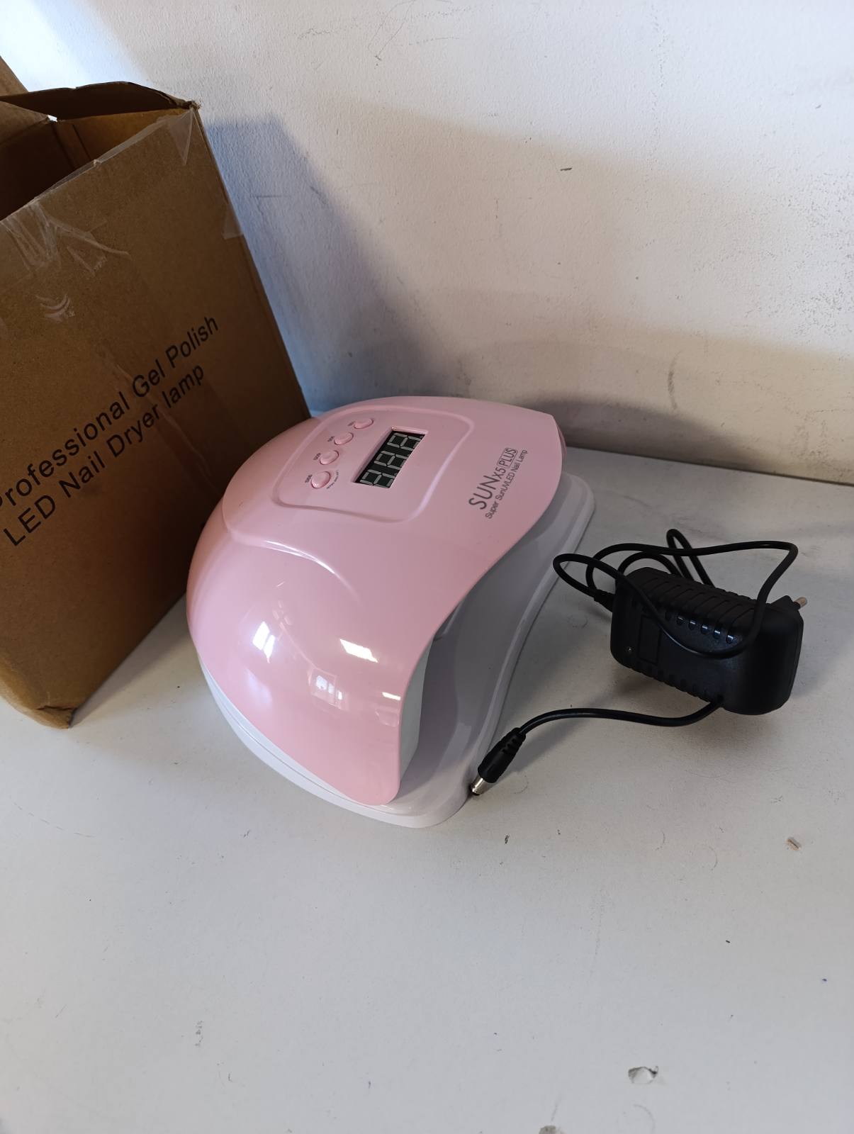 271794 - LLAMBË THONJSH UV LED 80W, me sensor infra të kuqe, ekran dixhital, 36 rruaza, 4 kohëmatës, portative