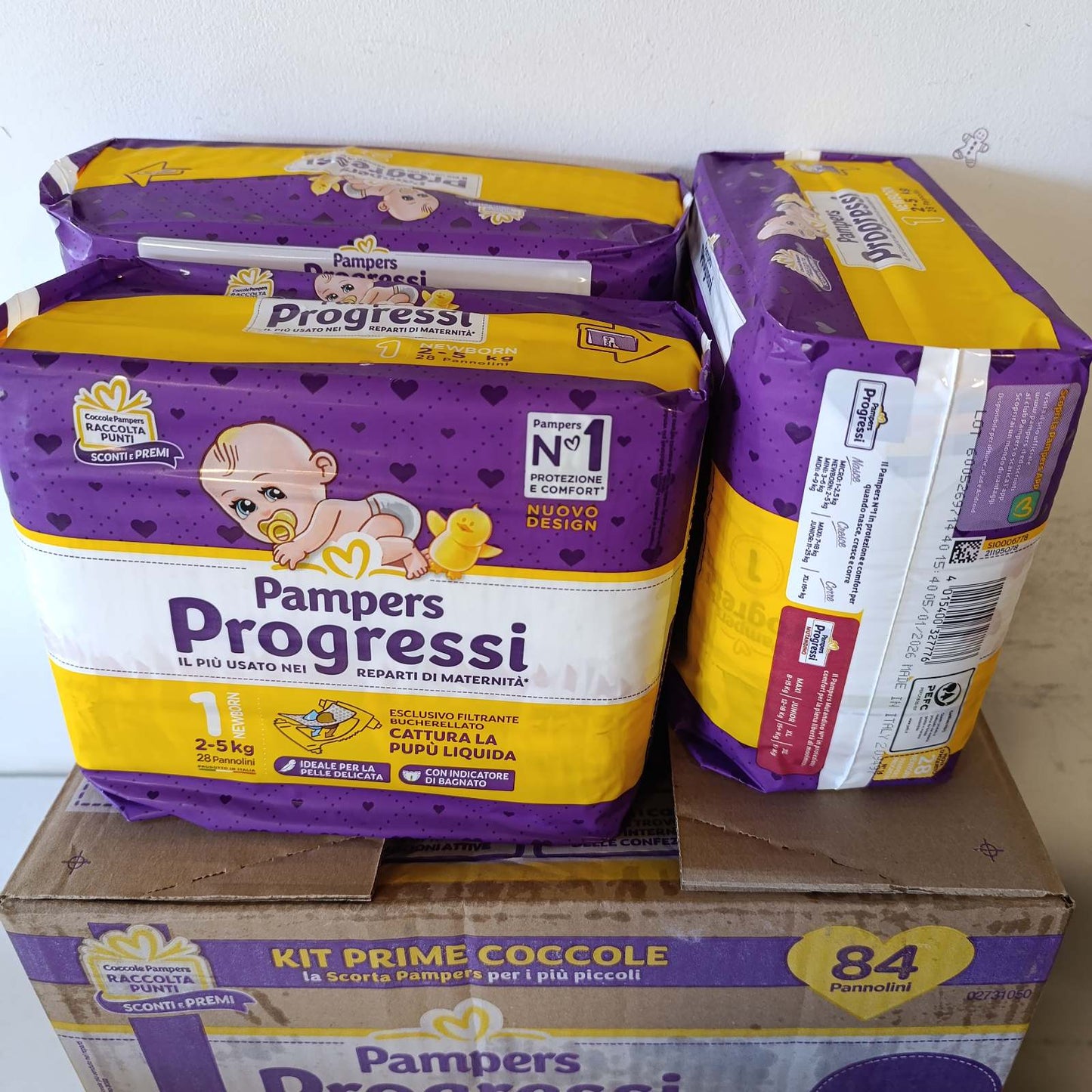 271319 - PAMPERS Pampers Progressi Madhësia 1 dhe 2, 84 Pelena për të Porsalindurit