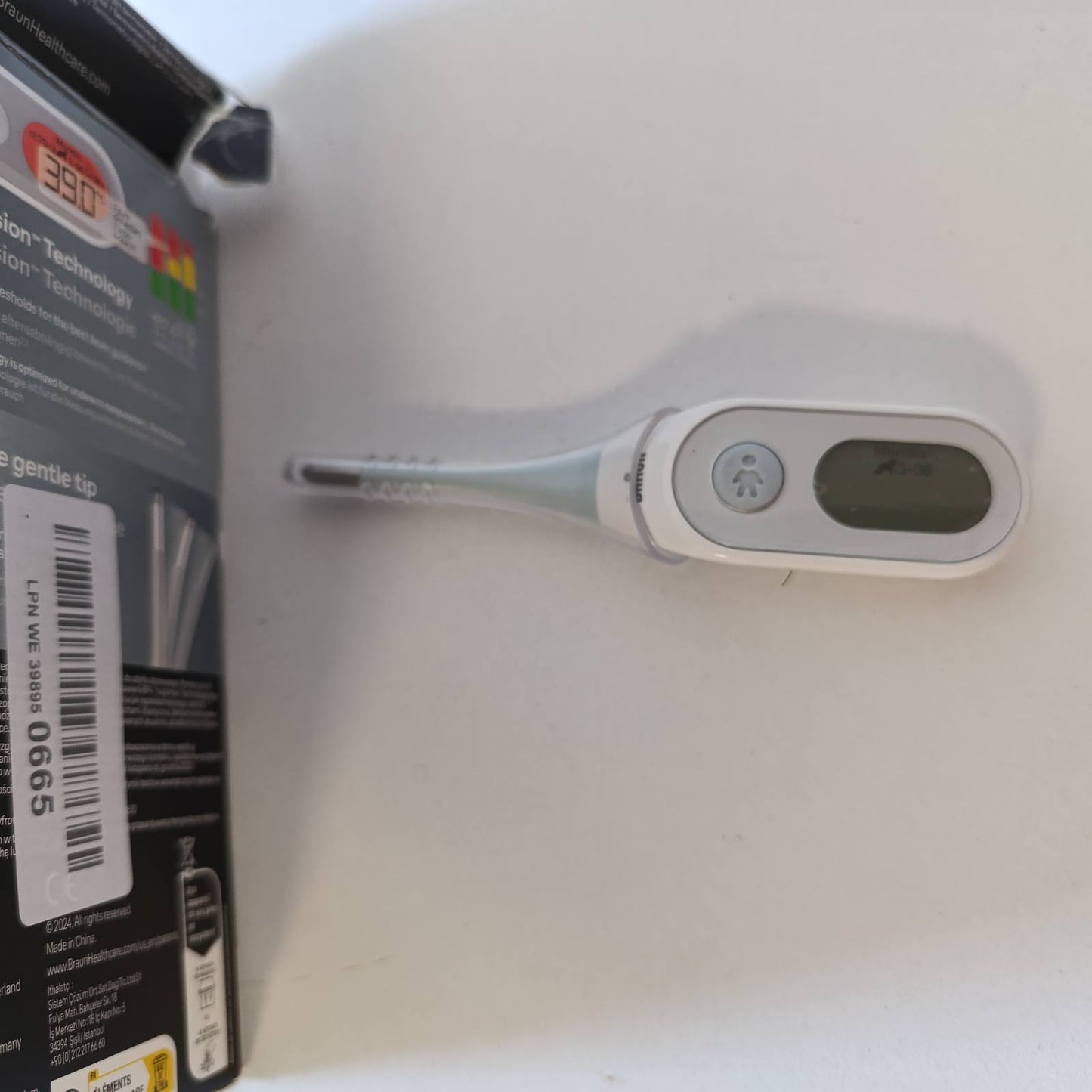272177 - BRAUN Termometër dixhital preciz Age, Shkop dixhital për oral, rektal ose nën sqetull, PRT2000