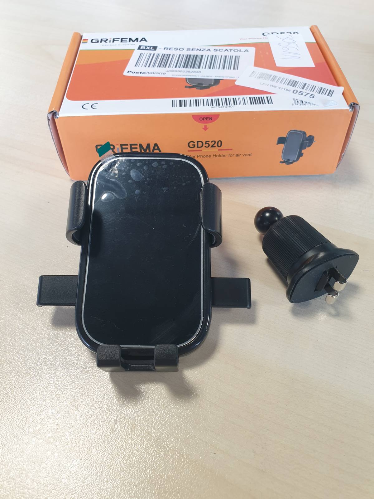 305611 - GRIFEMA Mbajtëse telefoni celular për makinë, për kanal ajri me mbyllje automatike