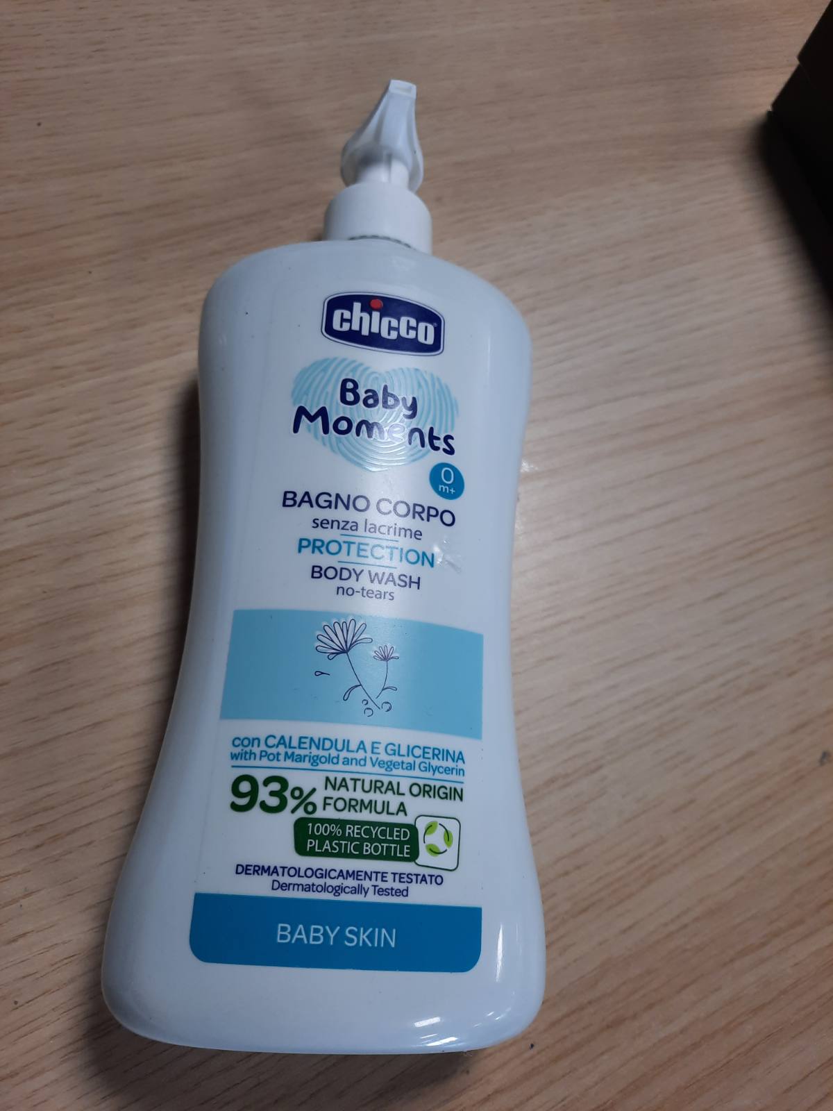 308436 - Chicco - Xhel dushi për foshnje, 500 ml, pa lot, formulë natyrale, me ekstrakt kalendule, veti zbutëse, 0+ muaj