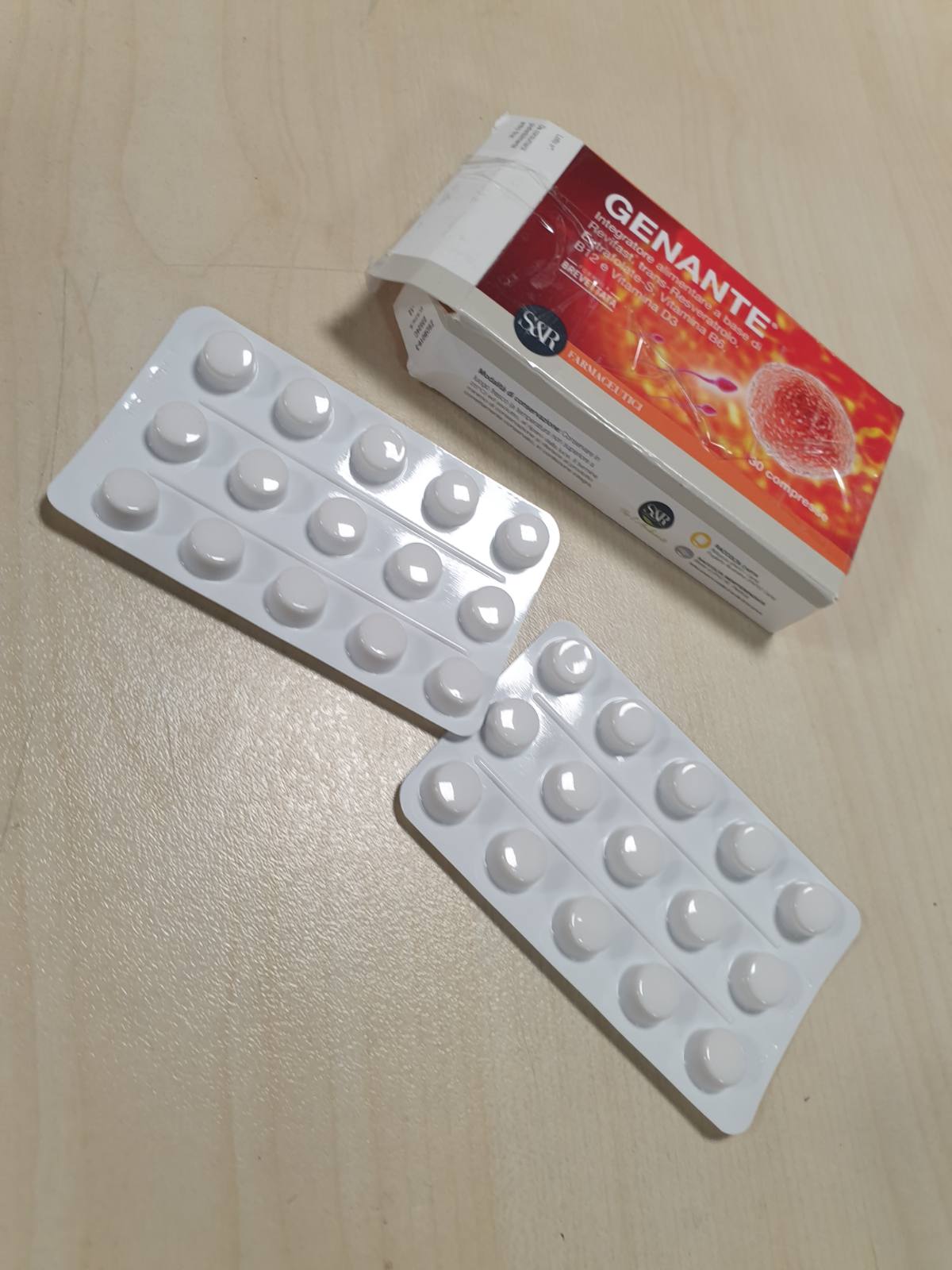 271528 - S&R Farmaceutici Gete, Shtesë ushqimore për fertilitet, 30 tableta 500 mg