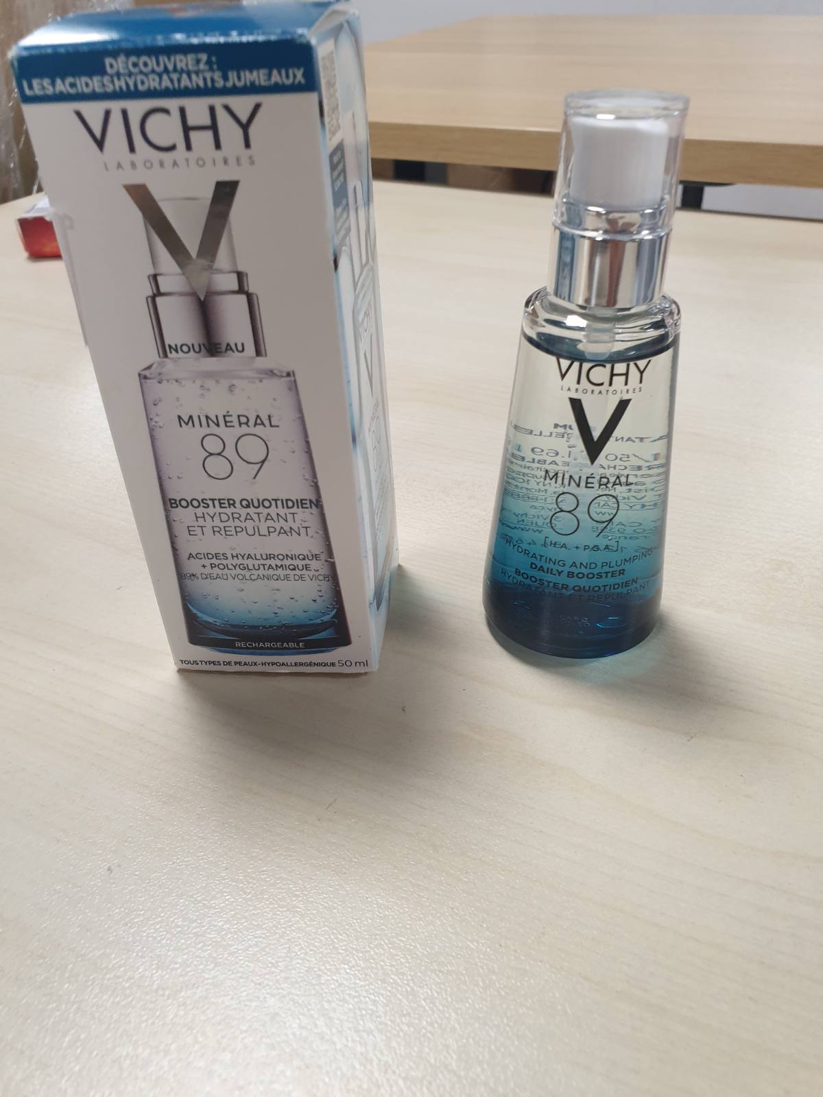 271475 - VICHY Mineral 89, Kujdes për sytë, 15 ml, Forcon dhe riparon, I pasuruar me acid hialuronik dhe kafeinë, Për të gjitha llojet e lëkurës