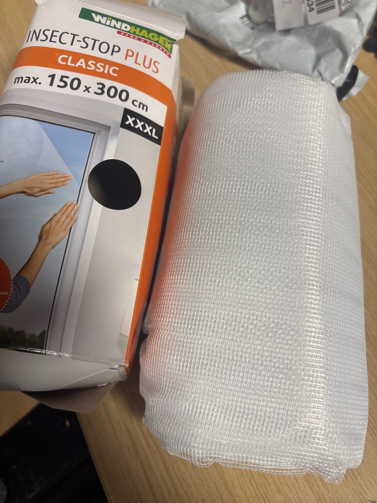 289078 - WINDHAGER Rrjetë kundër insekteve prej fibre qelqi, e bardhë, 150 x 300 cm, salduar, rezistente ndaj rrezeve UV, 03481