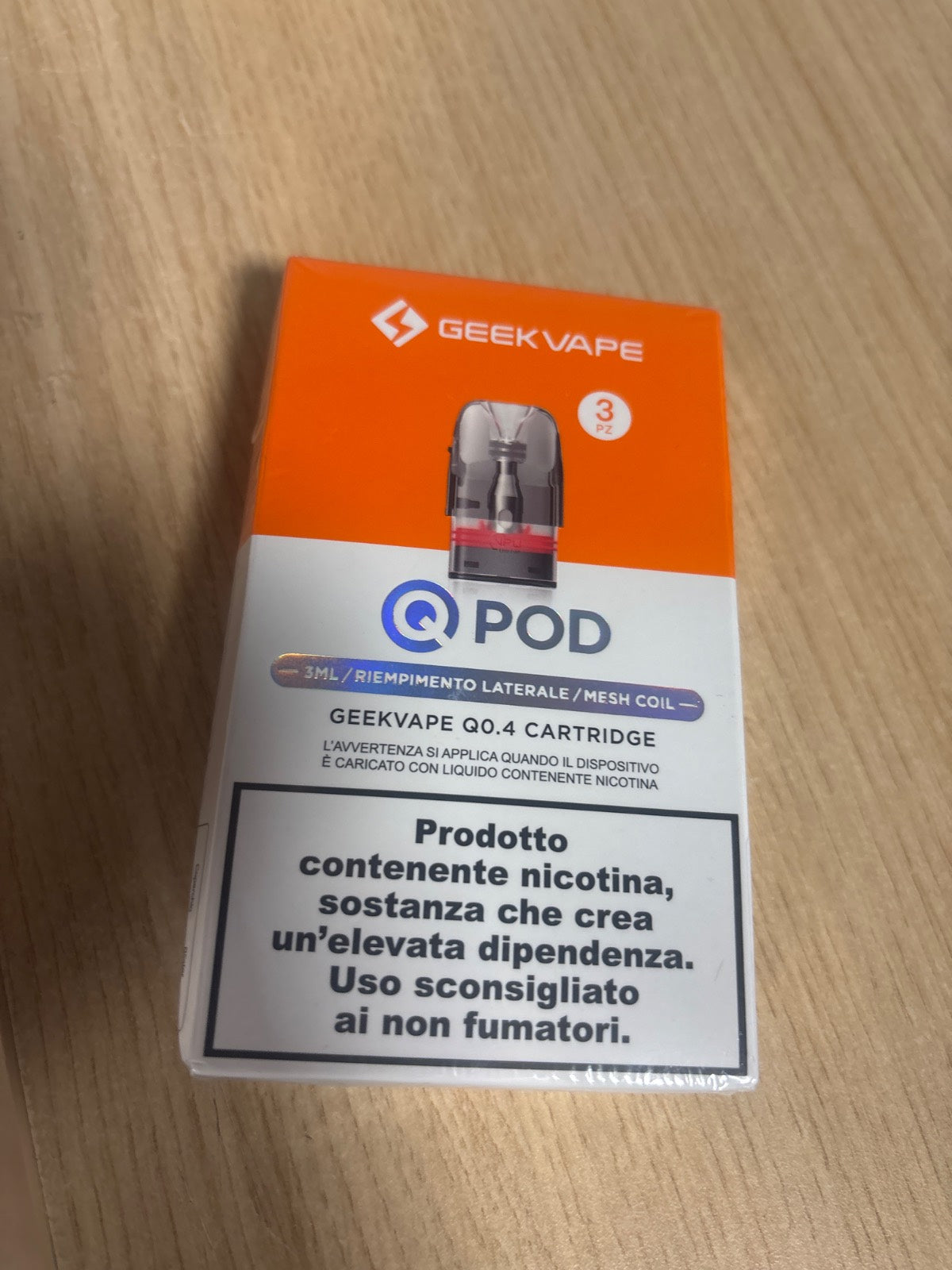 290417 - GEEKVAPE Q Pod 3ml (Mbushje anësore) 0.4ohm/0.6ohm/0.8ohm për cigare elektronike GeekVape Sonder Q2 / Digi Max/Wenax Q Pro, Pa nikotinë, Pa lëng elektronik