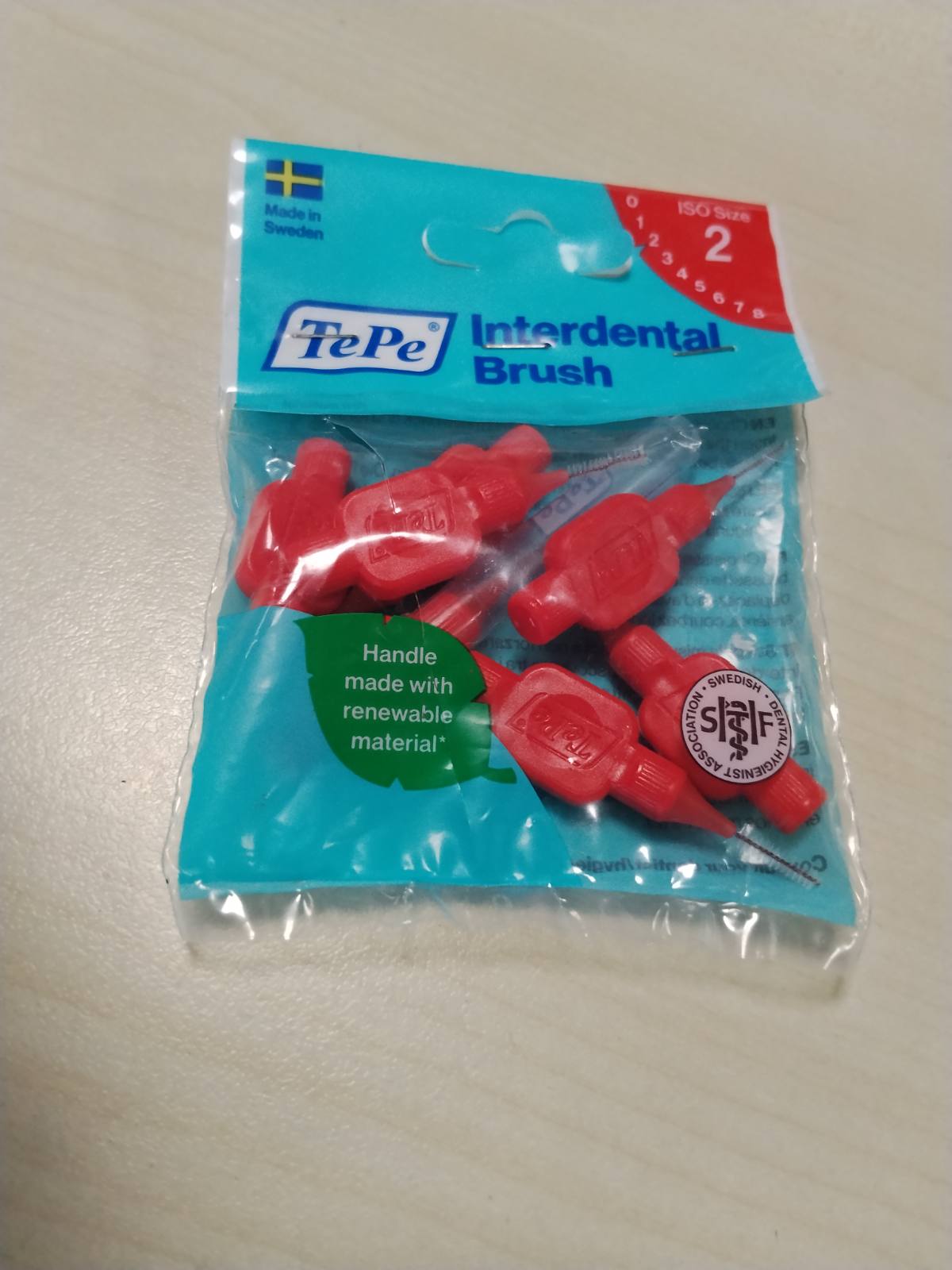 322097 - TEPE Byrek interdental, origjinal, i rrumbullakosur, 0,5 mm/ISO-Größe 2, 7 pika
