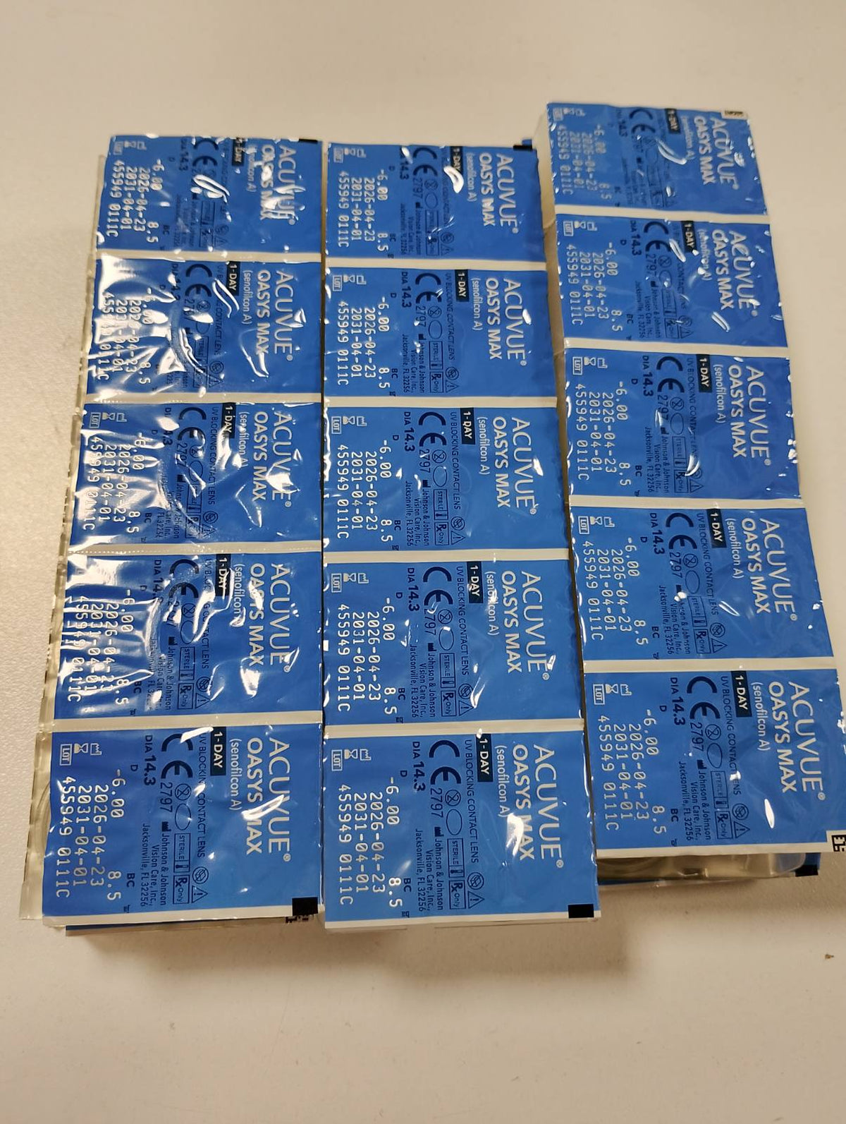 335824 - ACUVUE OASYS MAX Lente kontakti 1-Day Daily, -6.00 dioptri, BC 8.5, DIA 14.30, 90 lente
