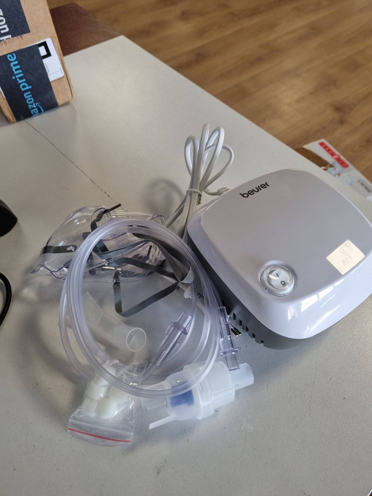 336002 - BEURER IH 18 Inhalator, pajisje thithjeje për ftohjet dhe sëmundjet e frymëmarrjes, nebulizator për të rritur dhe fëmijë, dizajn i bardhë, kompakt