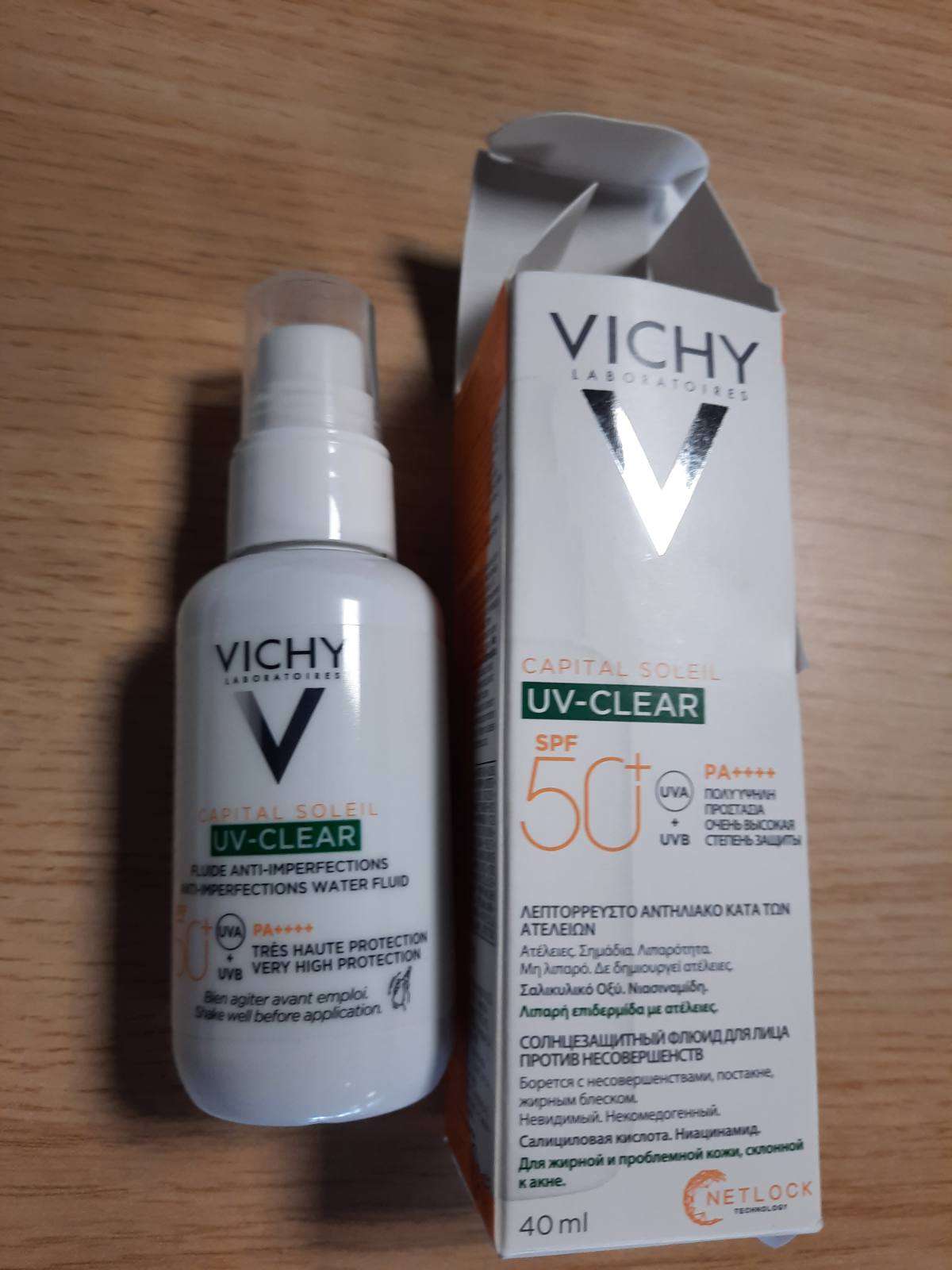 336249 - VICHY Capital Soleil UV-Clear, Mbrojtje nga dielli kundër njollave, 40 ml