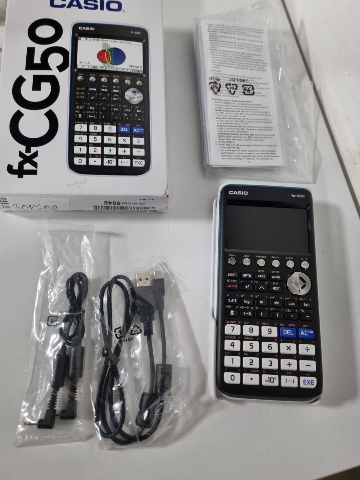 308606 - CASIO FX-CG50 - Kalkulator Grafik, Ekran me Ngjyra me Rezolucion të Lartë (Versioni BE)