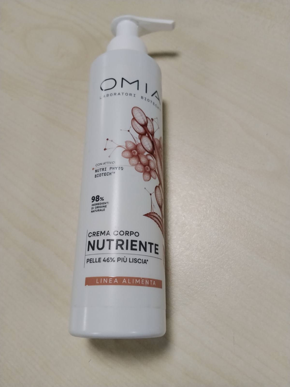 337071 - Omia Alimenta Krem Ushqyes Trupi për Lëkurë të Thatë dhe të Ndjeshme, 200 ml