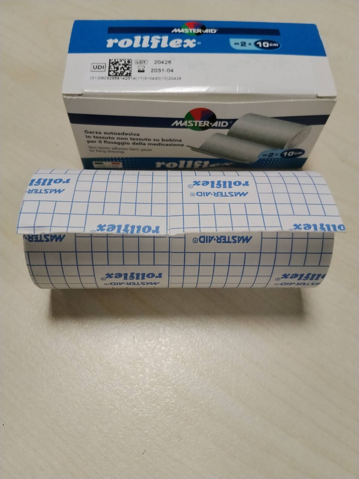 312313 - MASTER-AID Garzë jo e endur vetëngjitëse Rollflex 2 x 10 cm