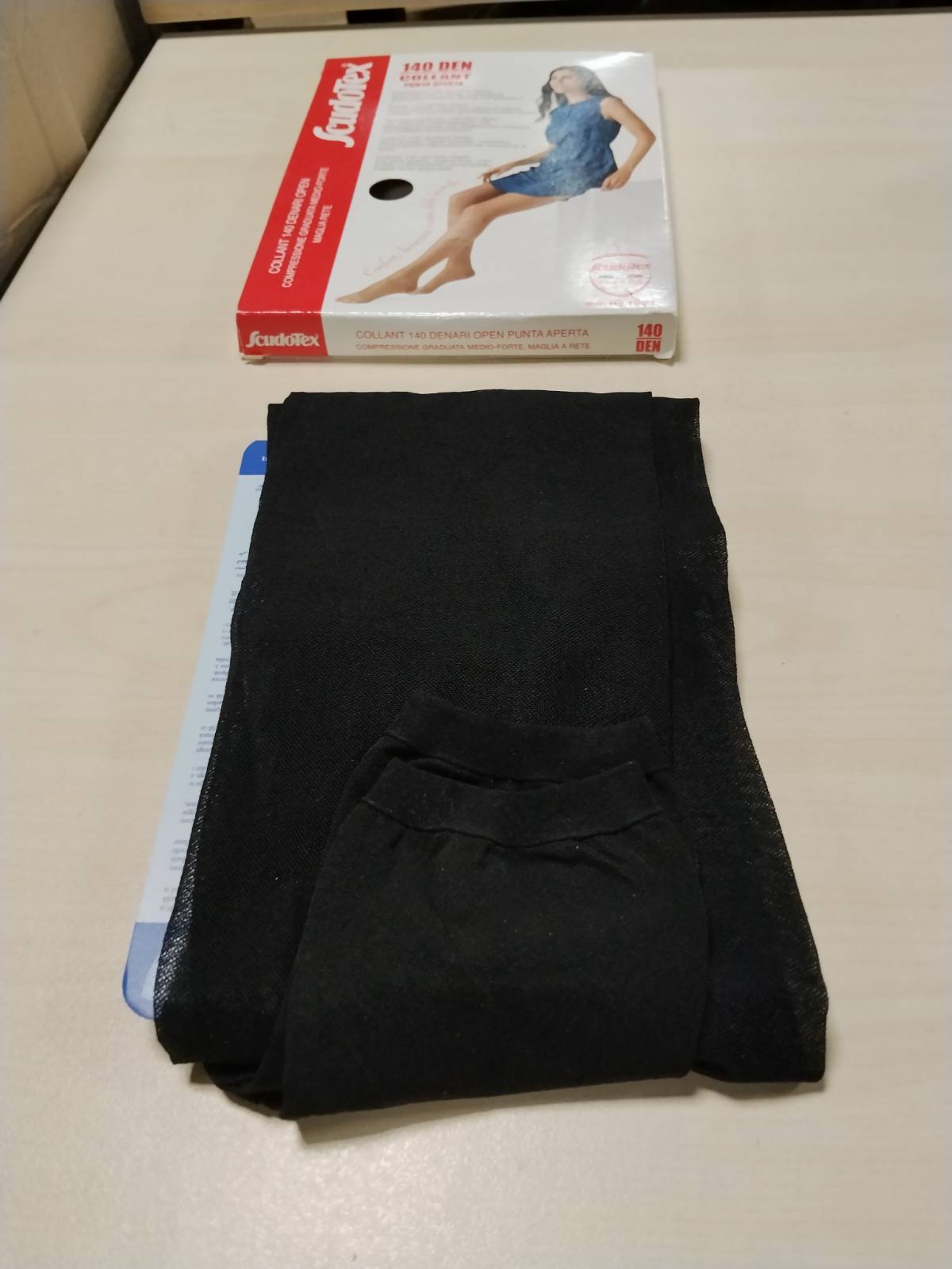 336319 - SCUDOTEX Geta të Hapura, 140 Denier, Madhësia 2, të Zeza
