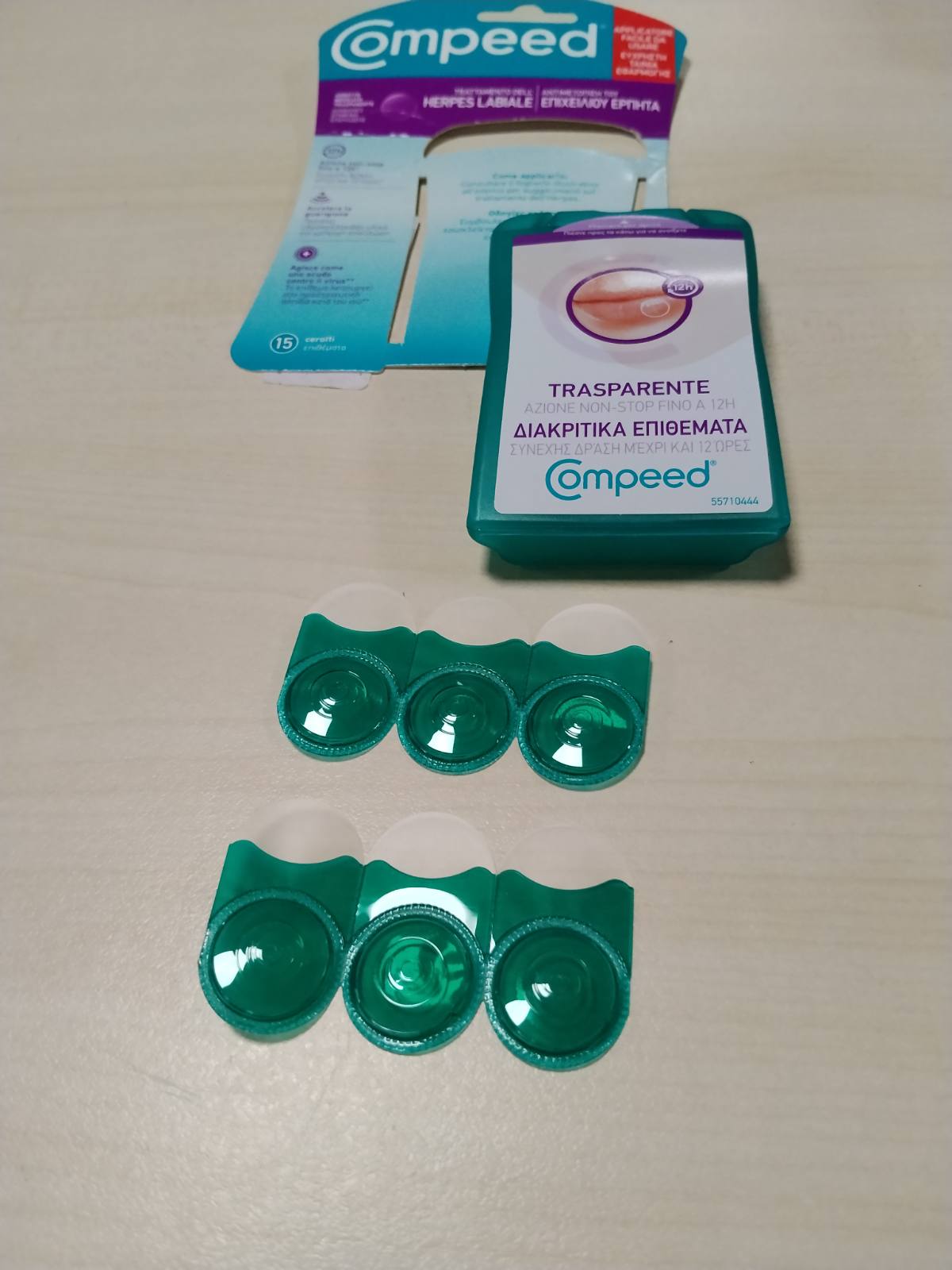 312132 - COMPEED Fasha Clear për Herpes, 15 njësi