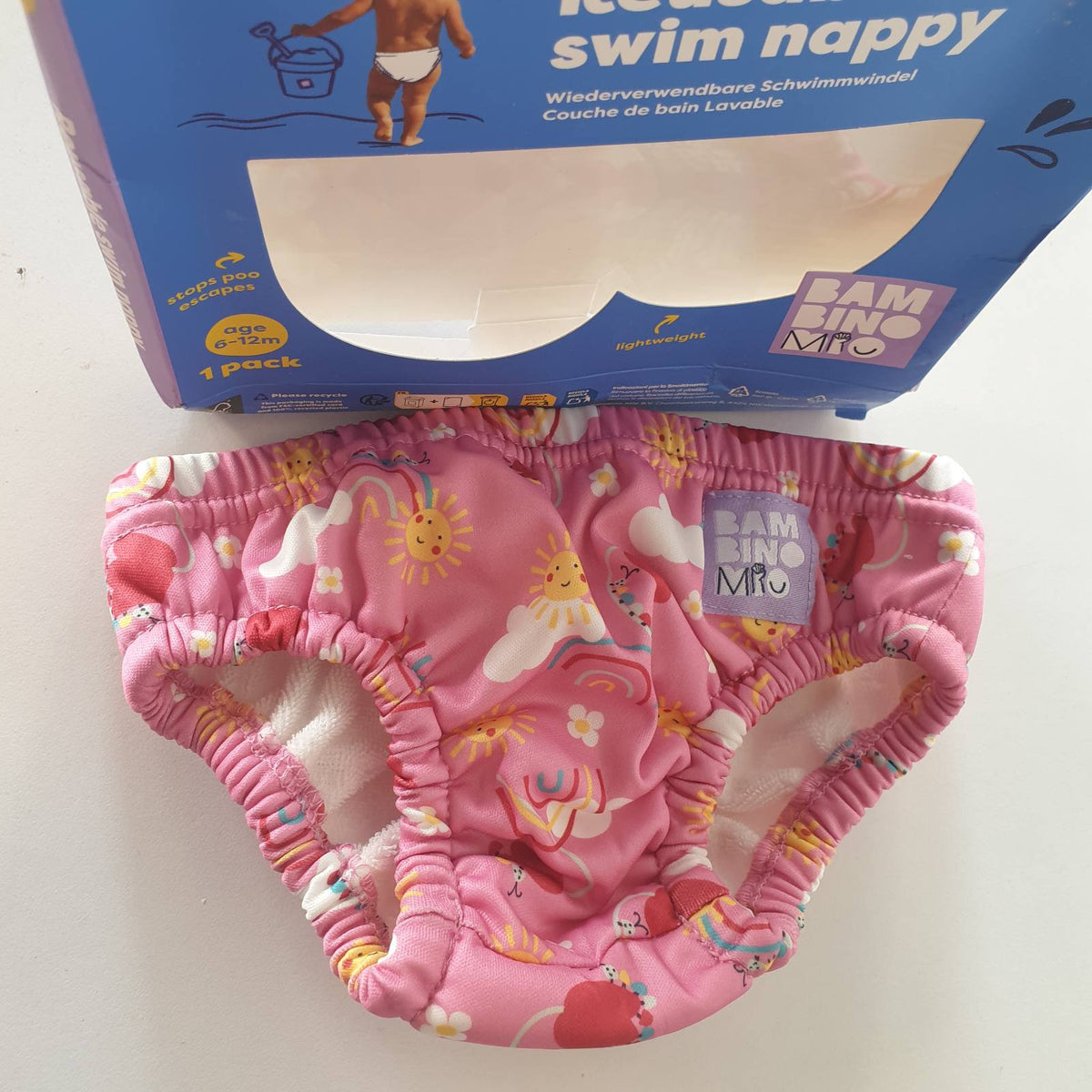 312016 - BAMBINO MIO - Rroba banje prej pambuku të ripërdorshëm, 6–12 muajsh