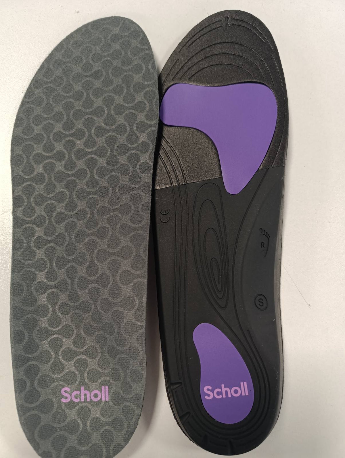 336434 - SCHOLL - Shtroja ortopedike In-Balance për burra dhe gra, Shtroja për fasciit plantar, dhimbje thembre dhe metatarsalgji, Mbështetje për harkun e këmbës, këmbë të sheshta dhe shtylla thembre, Madhësia S 37-39.5