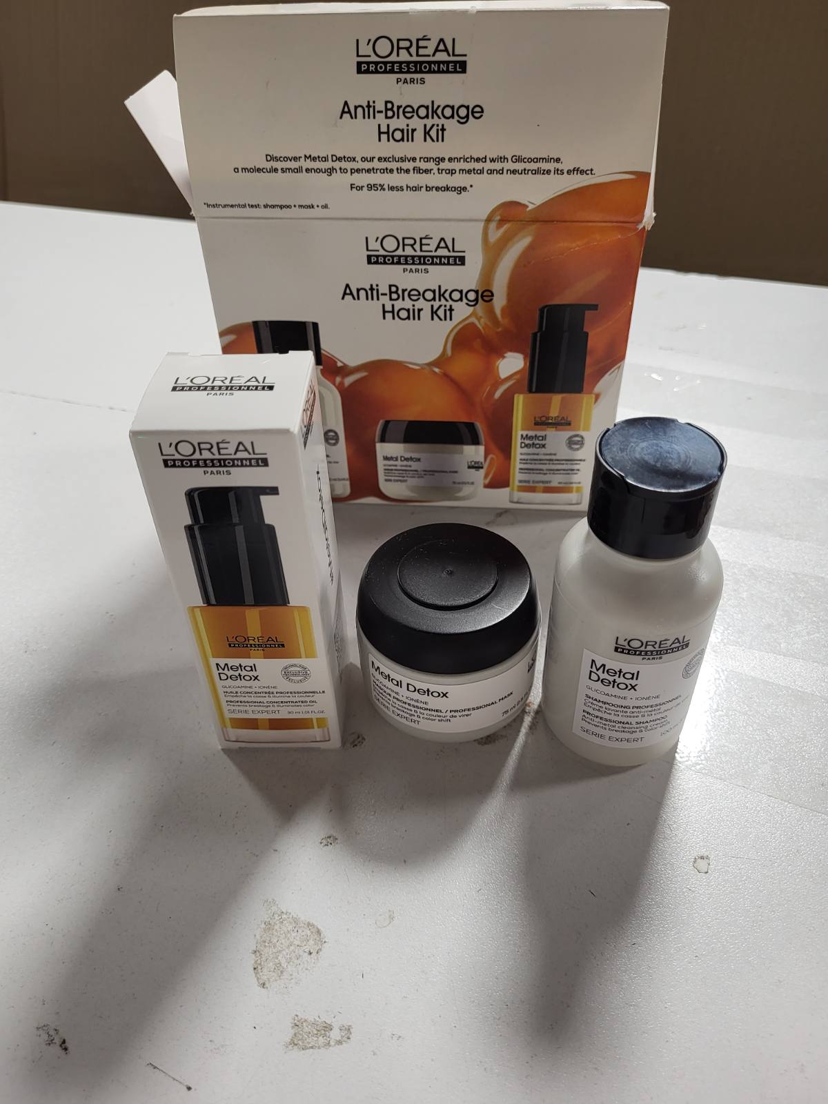271353 - L'ORÉAL PROFESSIONNEL Mini Trio Shampo + Mask + Vaj, 100ml + 75ml + 30ml, Për të gjitha flokët e dëmtuar