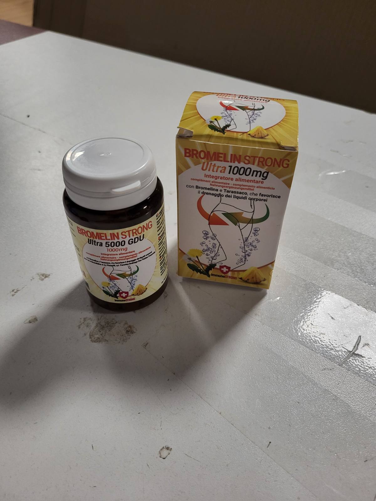 272287 - Bromelain Forte, 5000 Gdu, 120 tableta, përqendrim i pastruar, deri në 4 muaj furnizim, ImmunoSTRONG