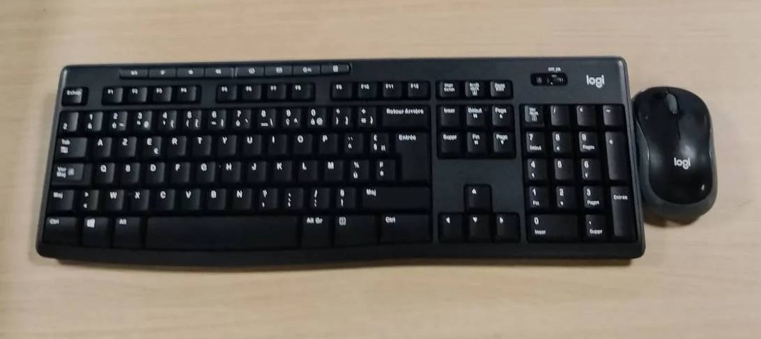 318530 - Kombo tastierë dhe maus me valë Logitech MK270 (përmasë e plotë) - E zezë