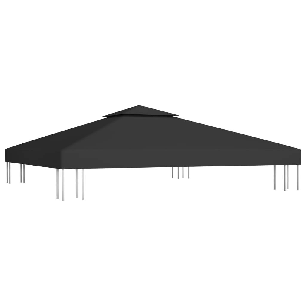 265104 - vidaXL Mbulesë Zëvendësuese për Gazebo 3x3 Ngjyrë Antracit.