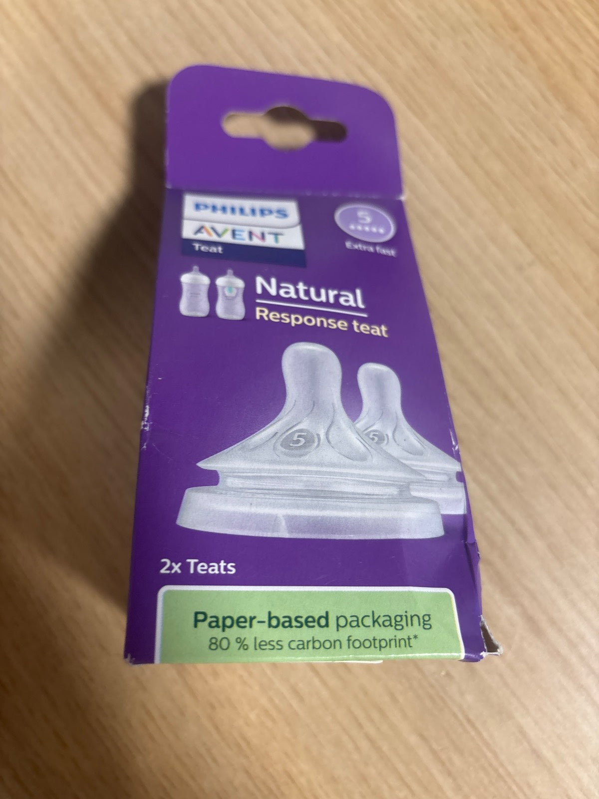 295131 - Thithëse biberoni Philips Avent Natural Response me rrjedhje niveli 5, për foshnja mbi 6 muaj, 2 copë