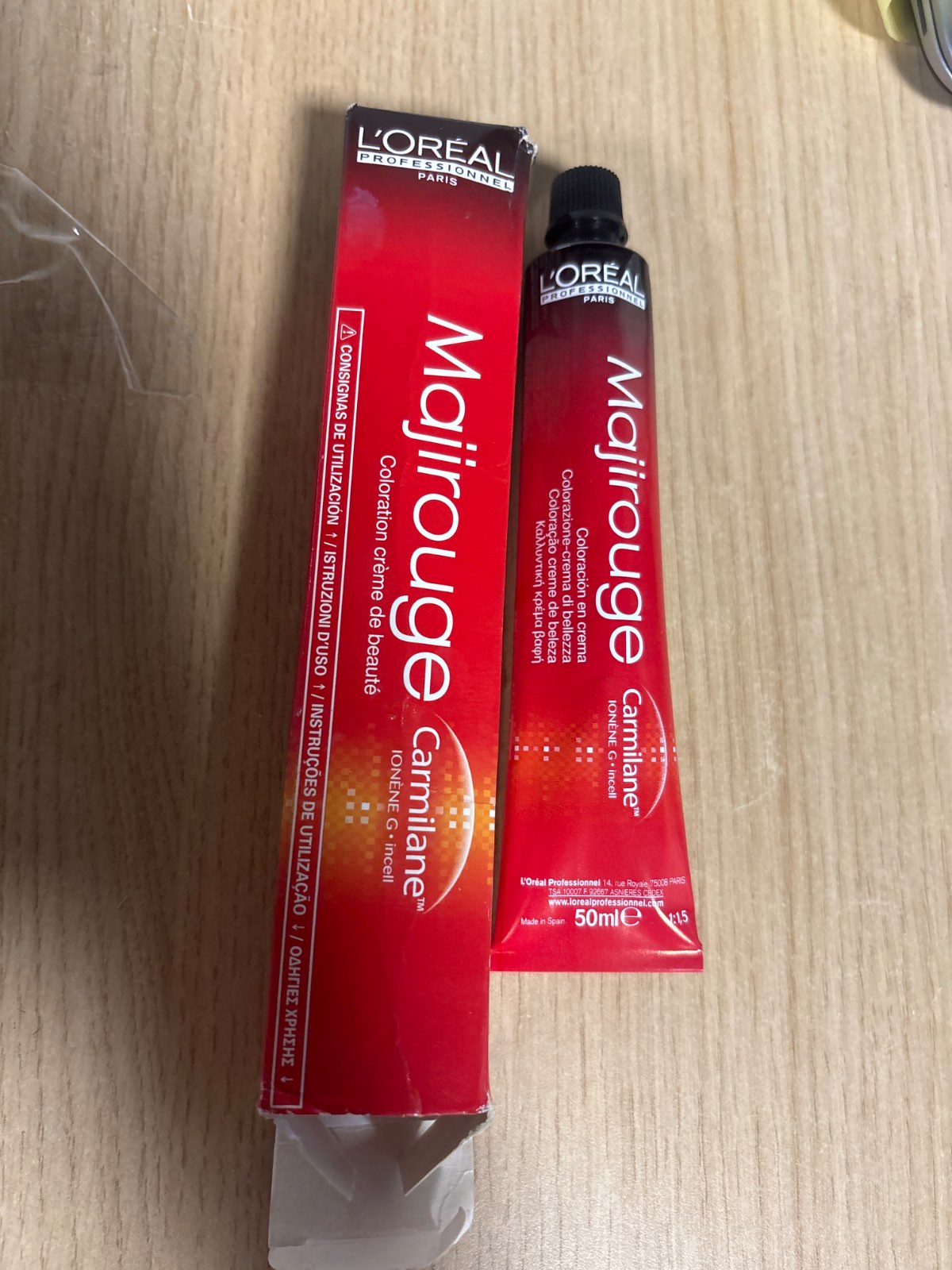 233874 - L'Oréal Expert Professionnel Majirel Ionène G Coloration Crème #5.32 50 ml – Krem bojë profesionale për flokë L'Oréal Majirel me teknologji Ionène G, nuanca #5.32, 50 ml.