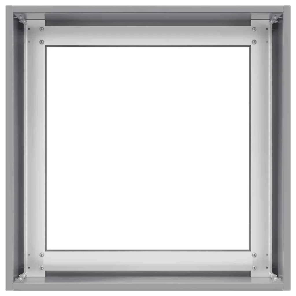 291360 - vidaXL Vazo për bimë 40 × 40 × 40 cm, çelik i galvanizuar