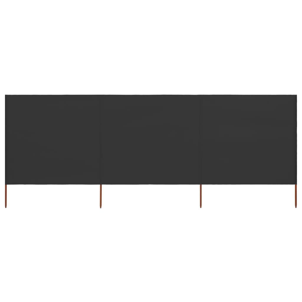 291225 - Pëlhurë Mbrojtëse Kundër Erës me 3 Panele – 400 × 160 cm, Antracit